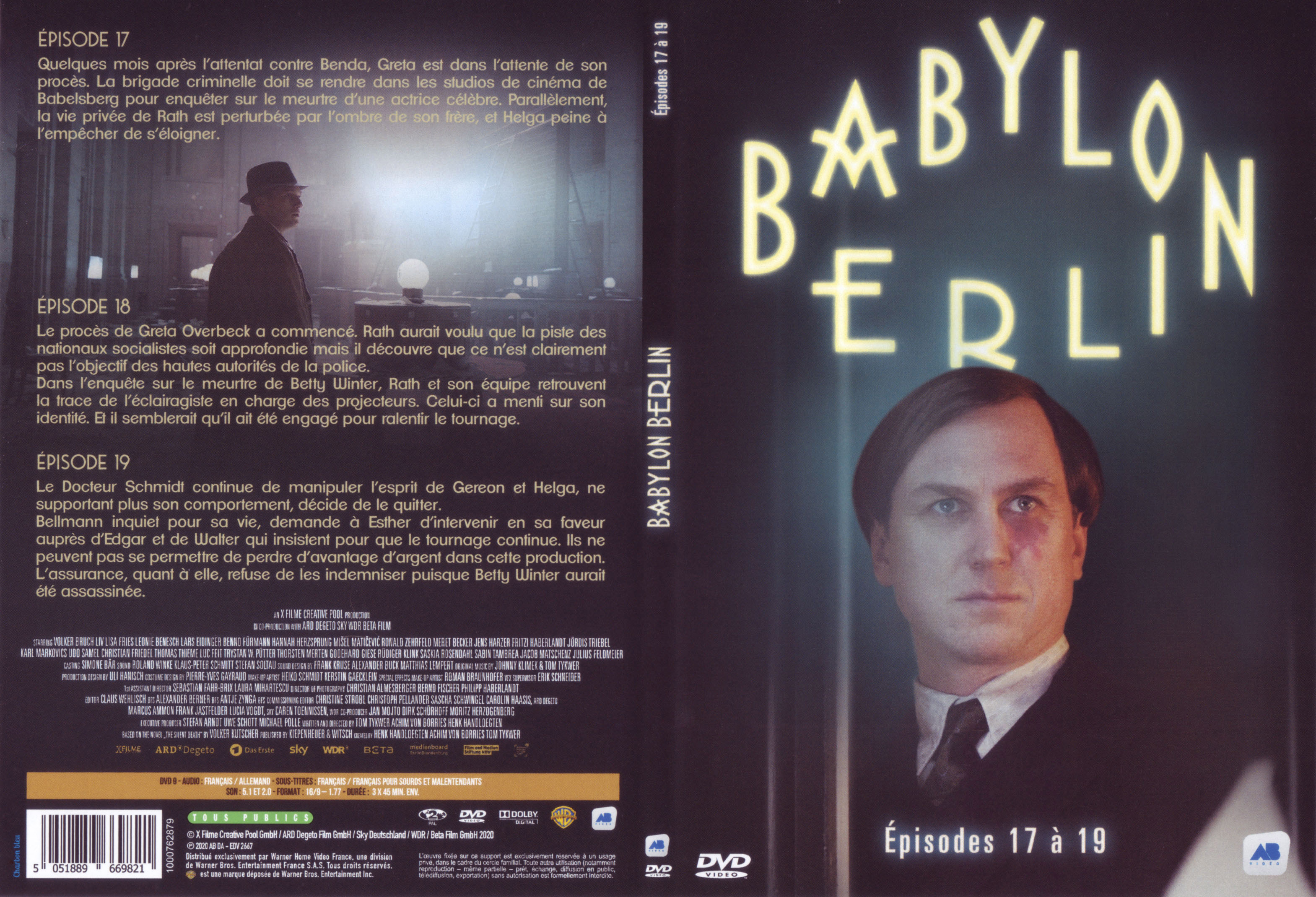 Jaquette DVD Babylon Berin Saison 3 Ep 17-19