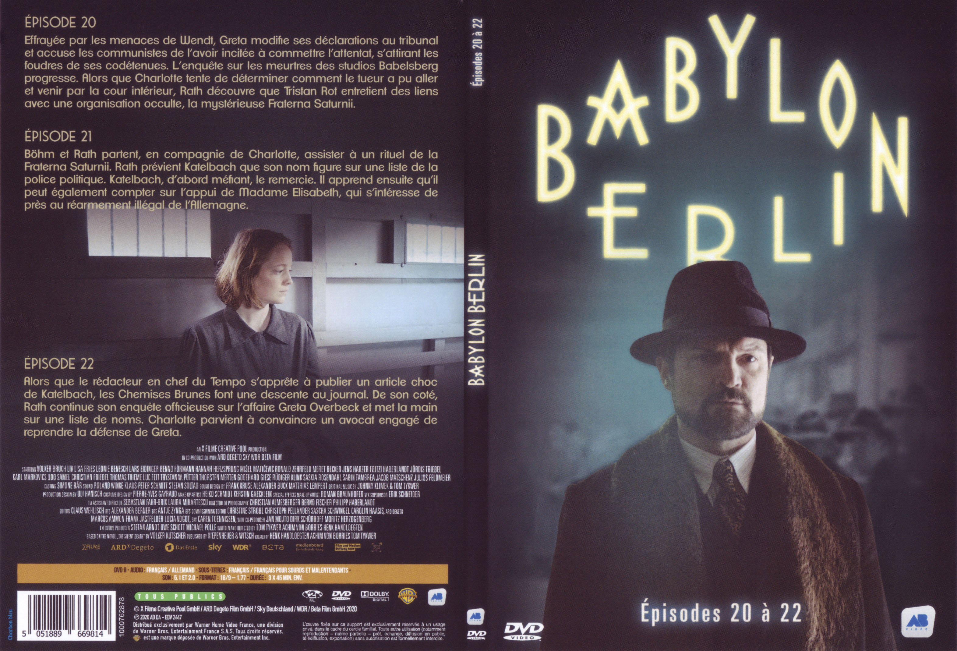 Jaquette DVD Babylon Berin Saison 3 Ep 20-22