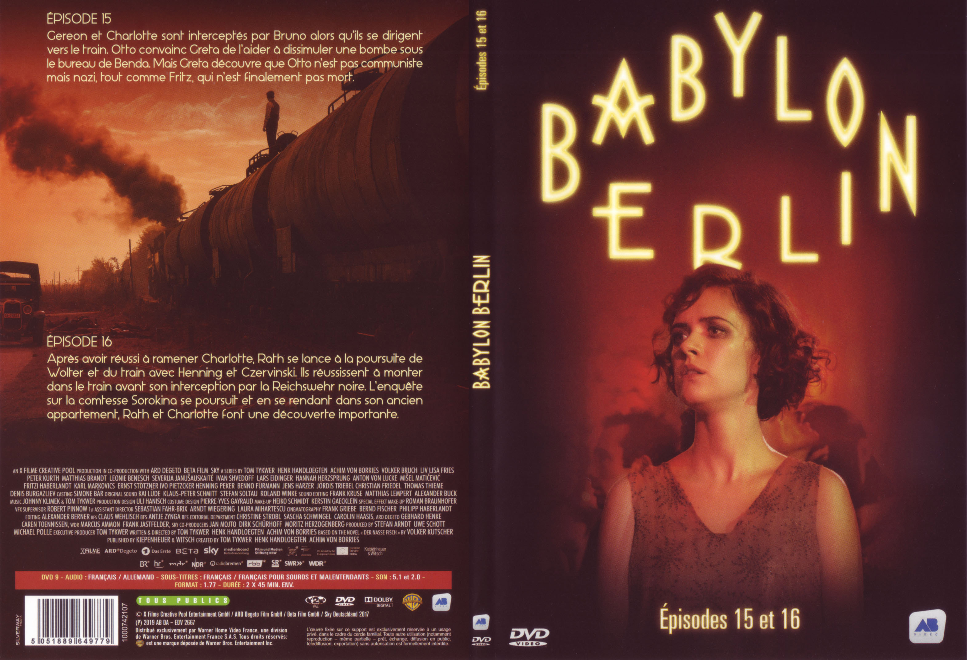 Jaquette DVD Babylon Berlin Ep 15-16