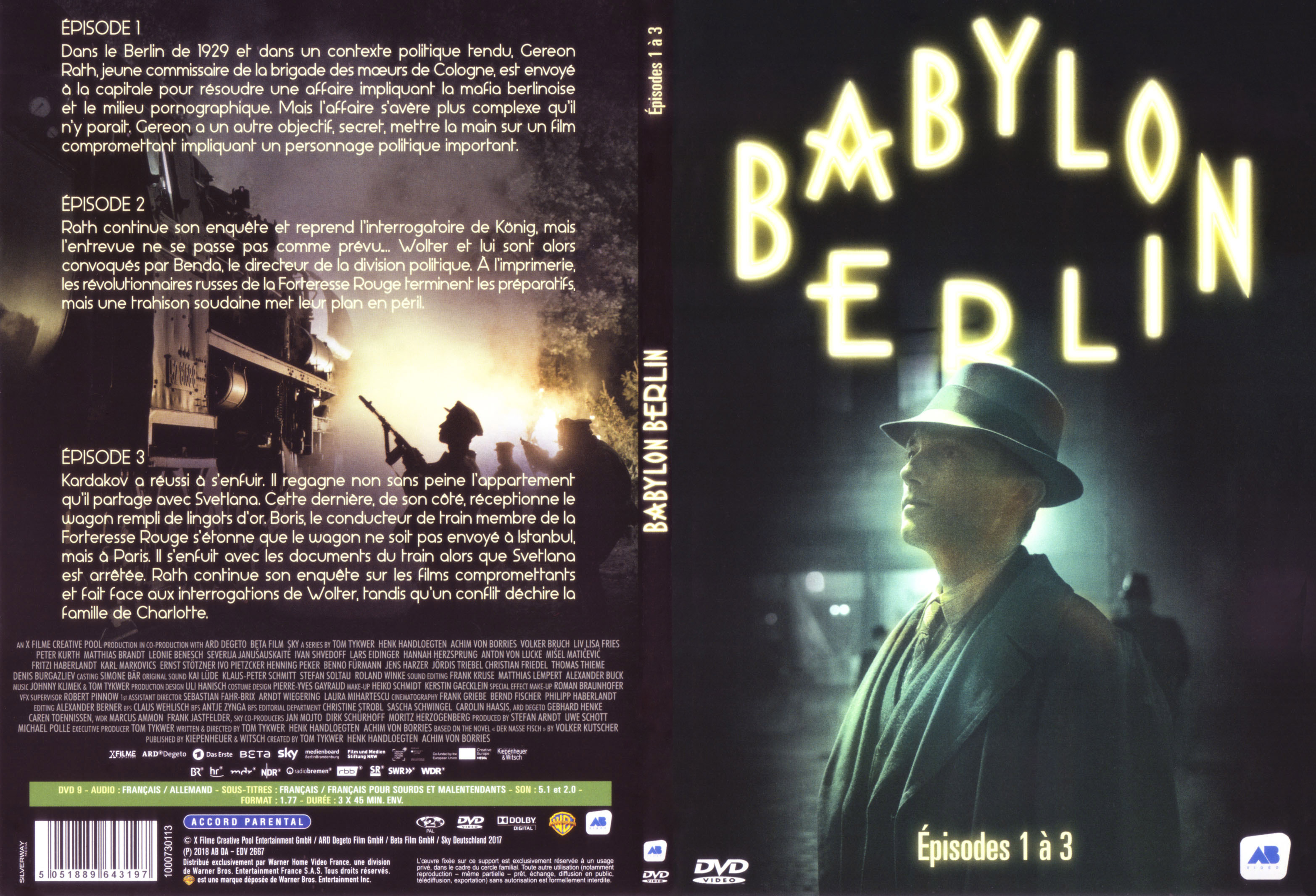 Jaquette DVD Babylon Berlin Ep 1-3