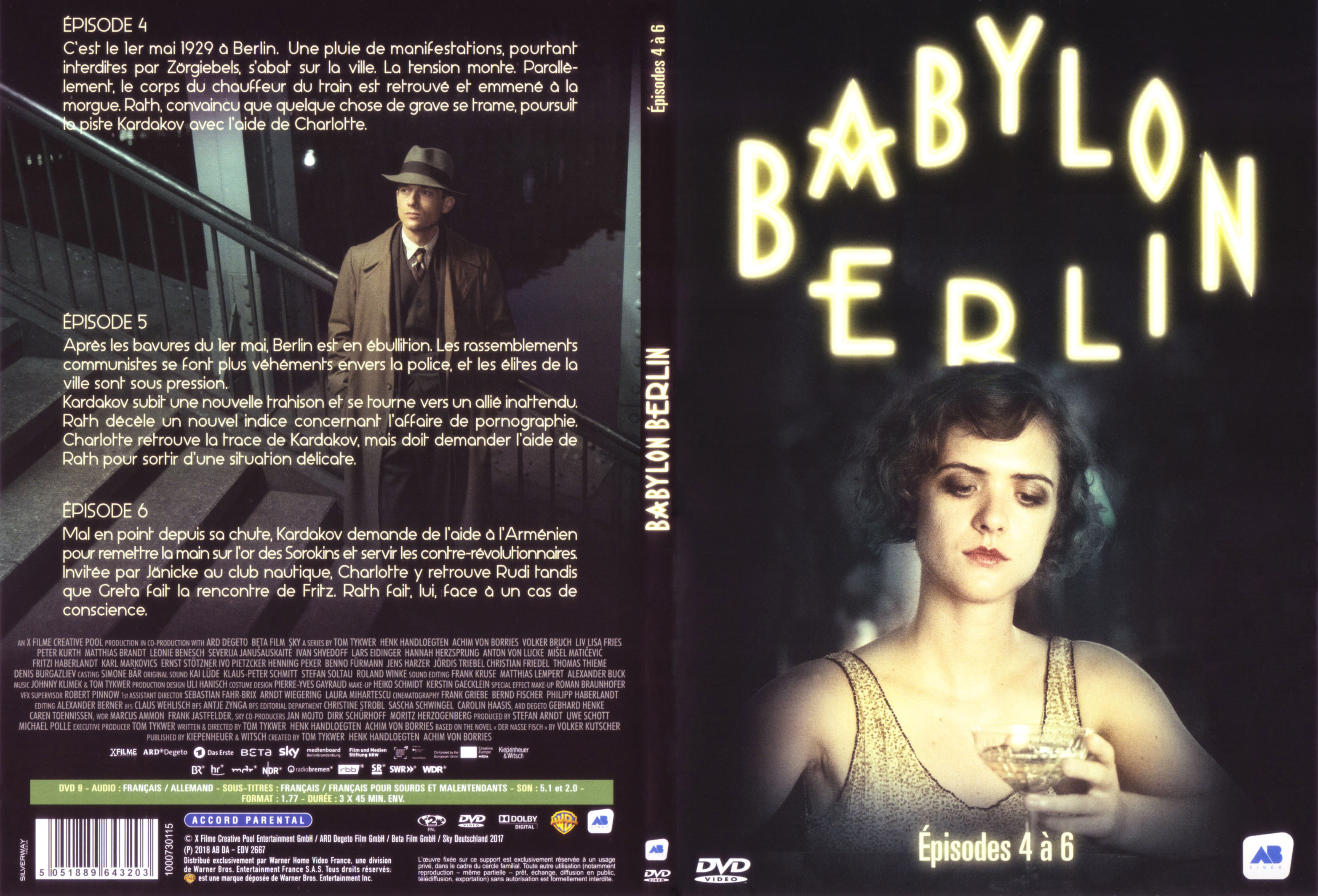 Jaquette DVD Babylon Berlin Ep 4-6