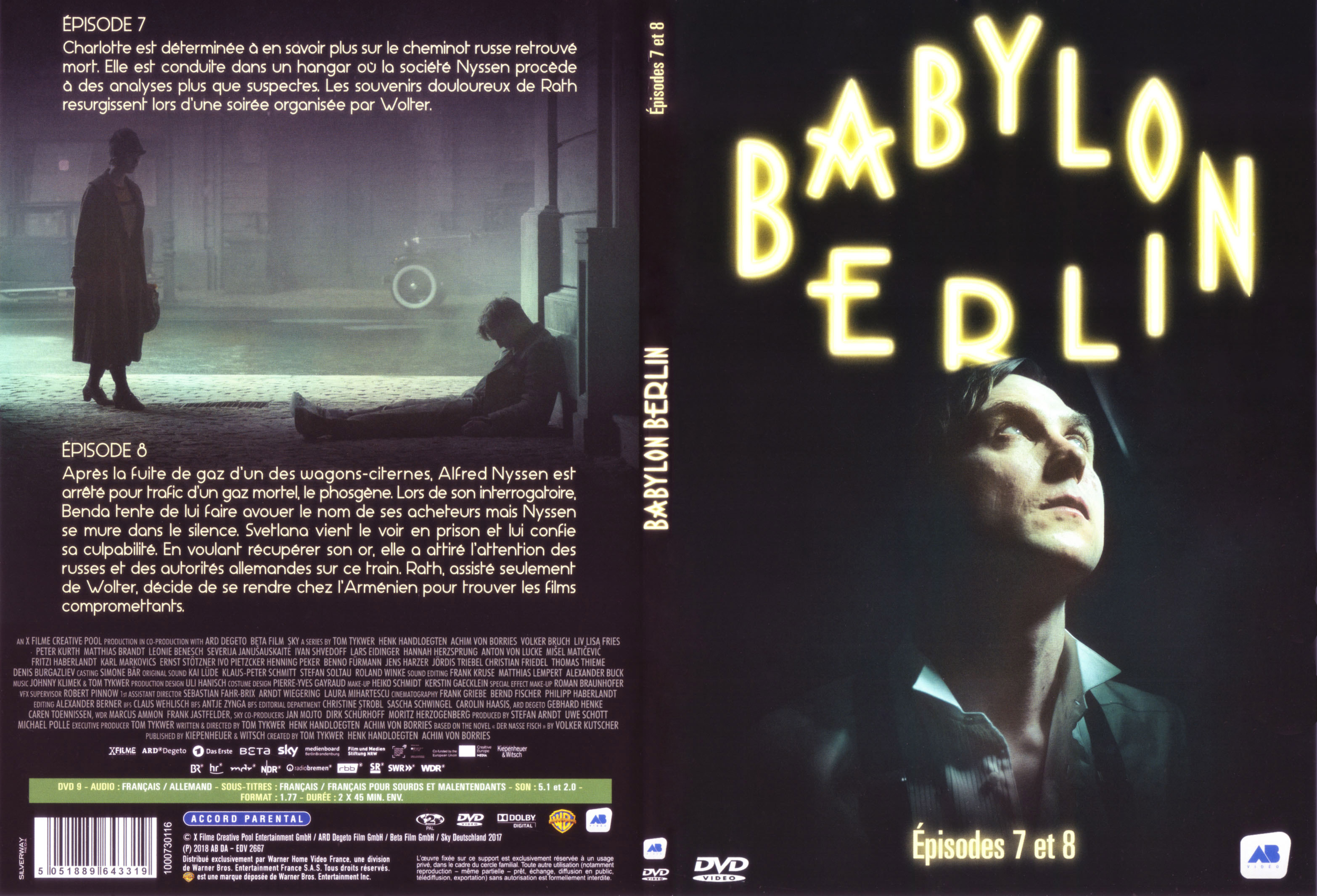 Jaquette DVD Babylon Berlin Ep 7-8