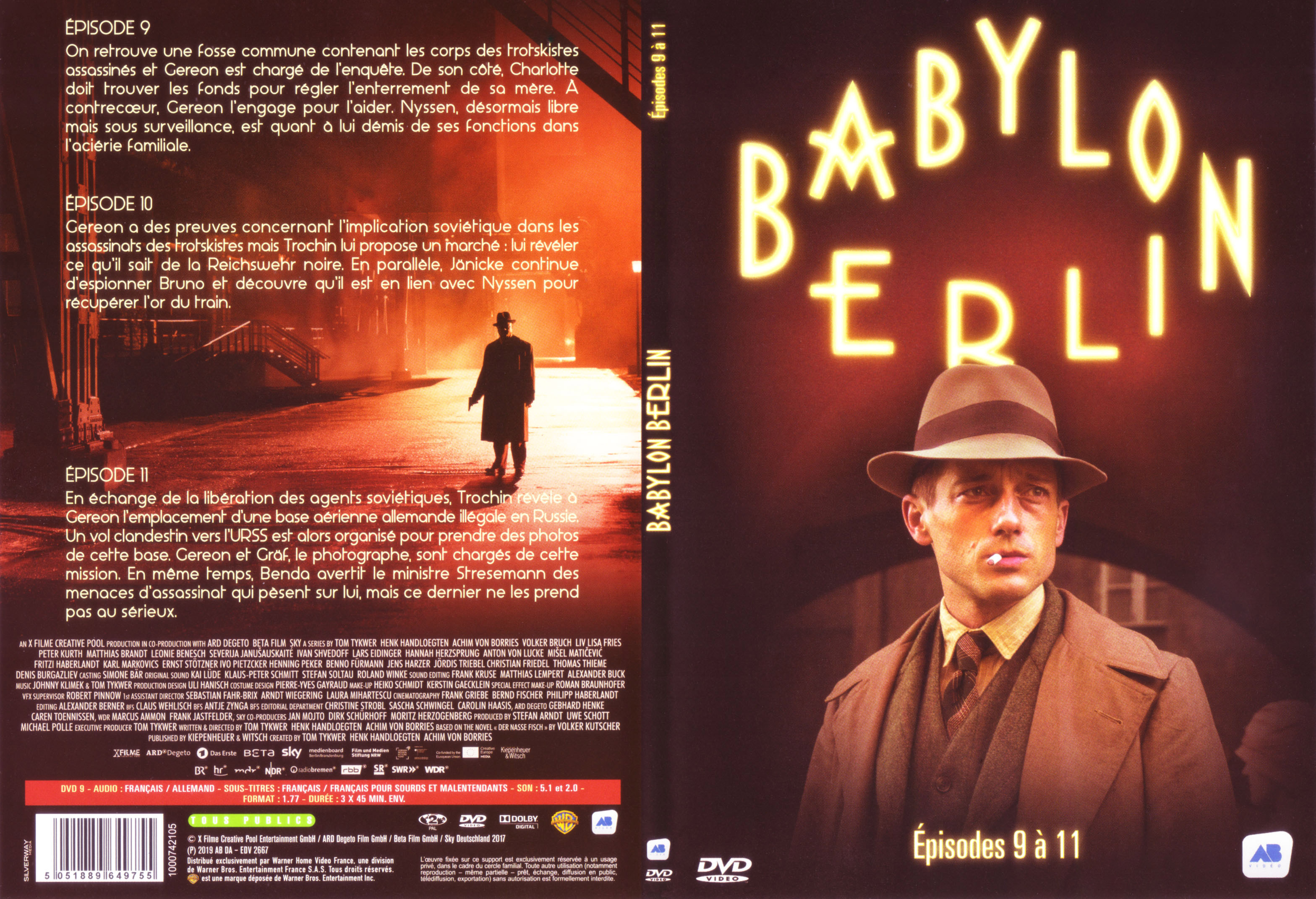 Jaquette DVD Babylon Berlin Ep 9-11