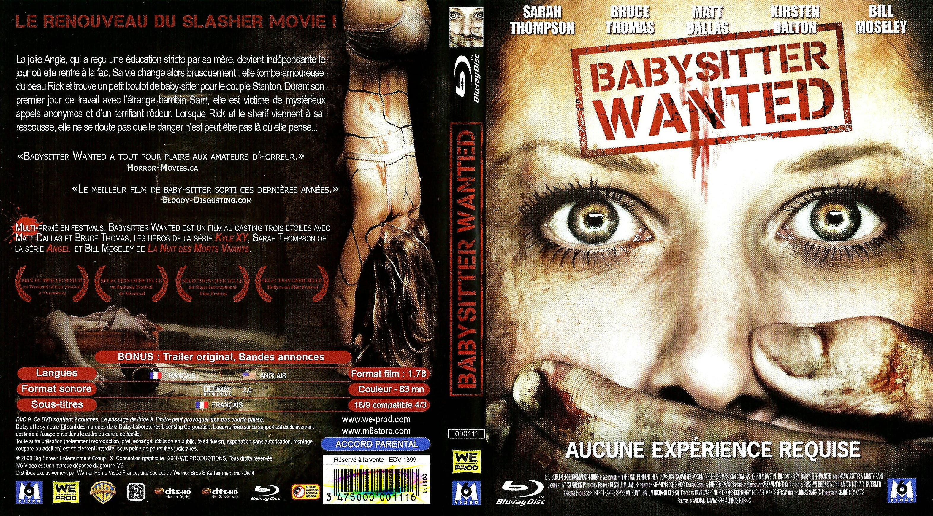 Jaquette DVD Babysitter wanted (BLU-RAY)