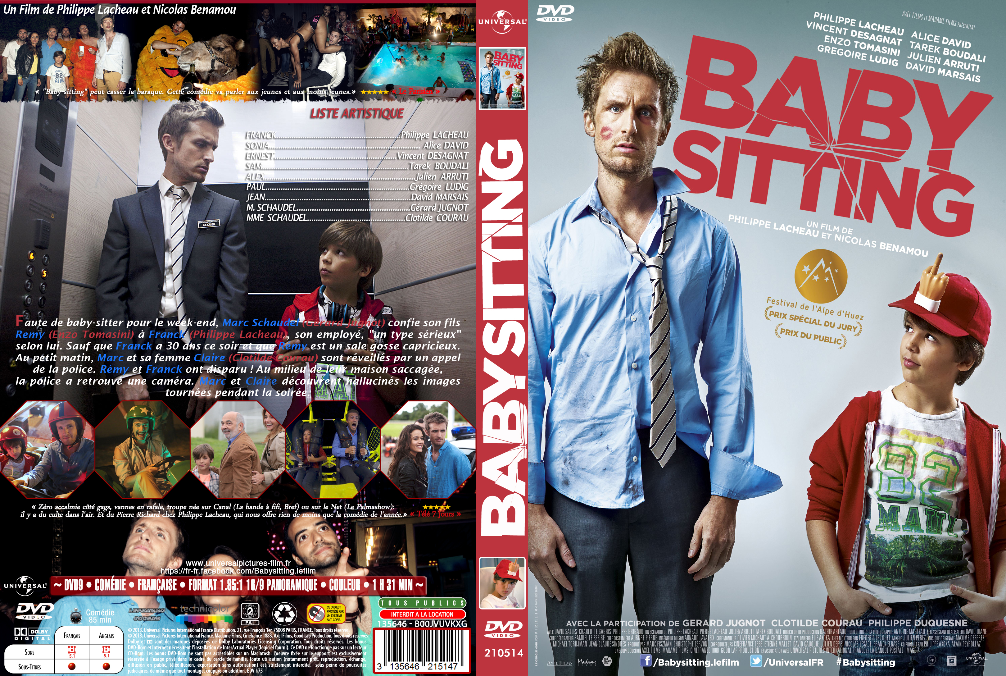 Jaquette DVD Babysitting custom