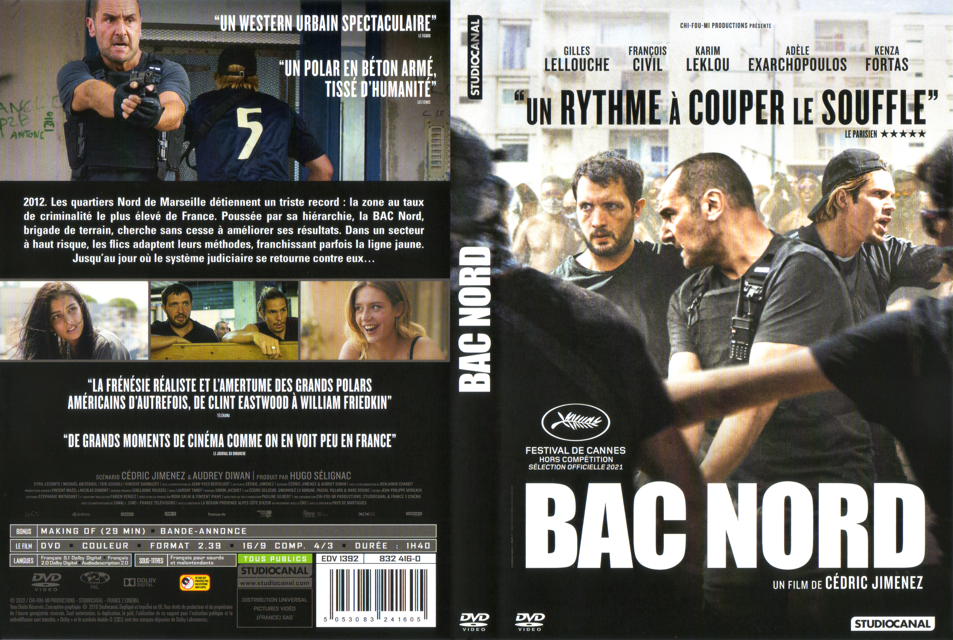 Jaquette DVD Bac nord