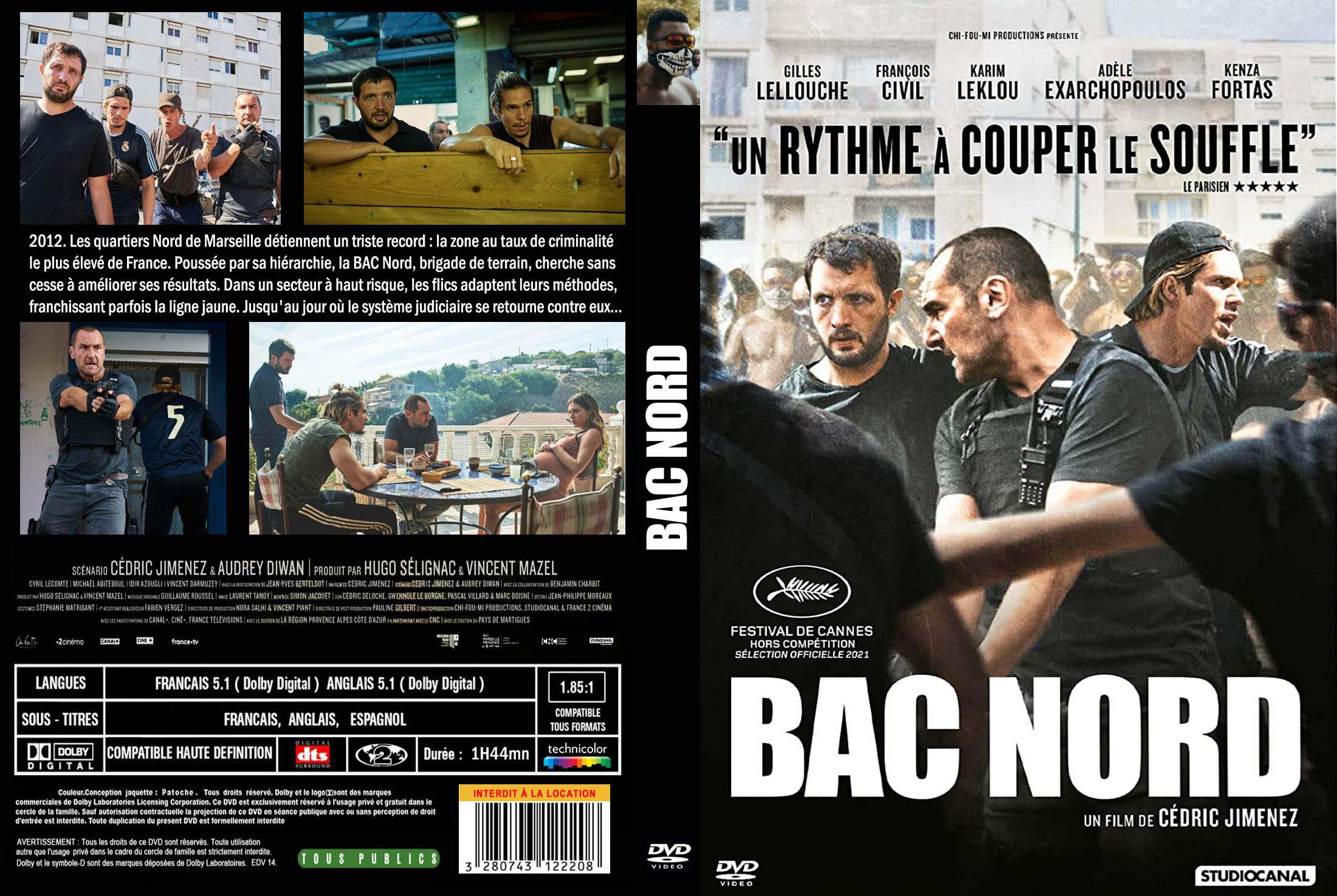 Jaquette DVD Bac nord custom