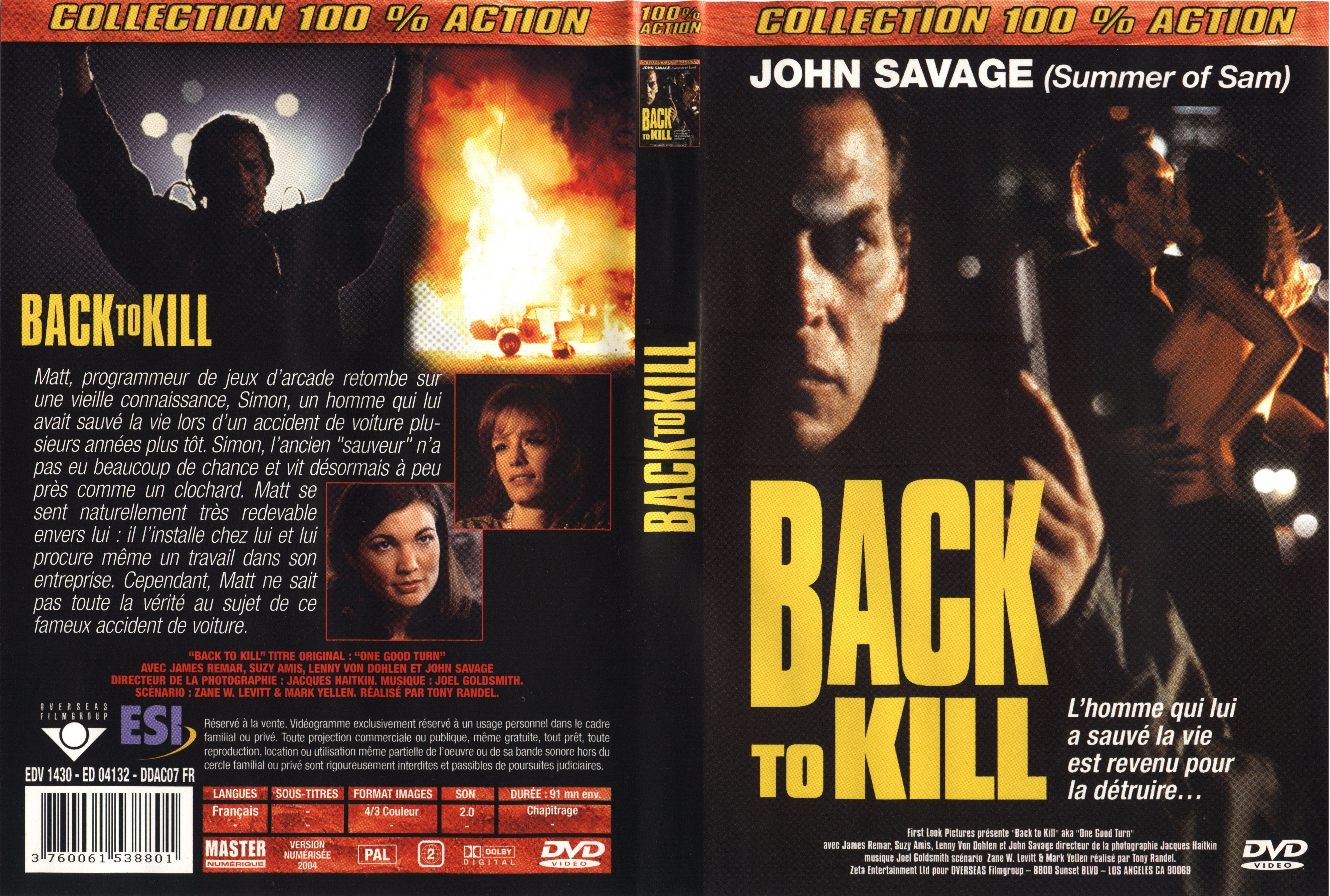 Jaquette DVD Back to kill