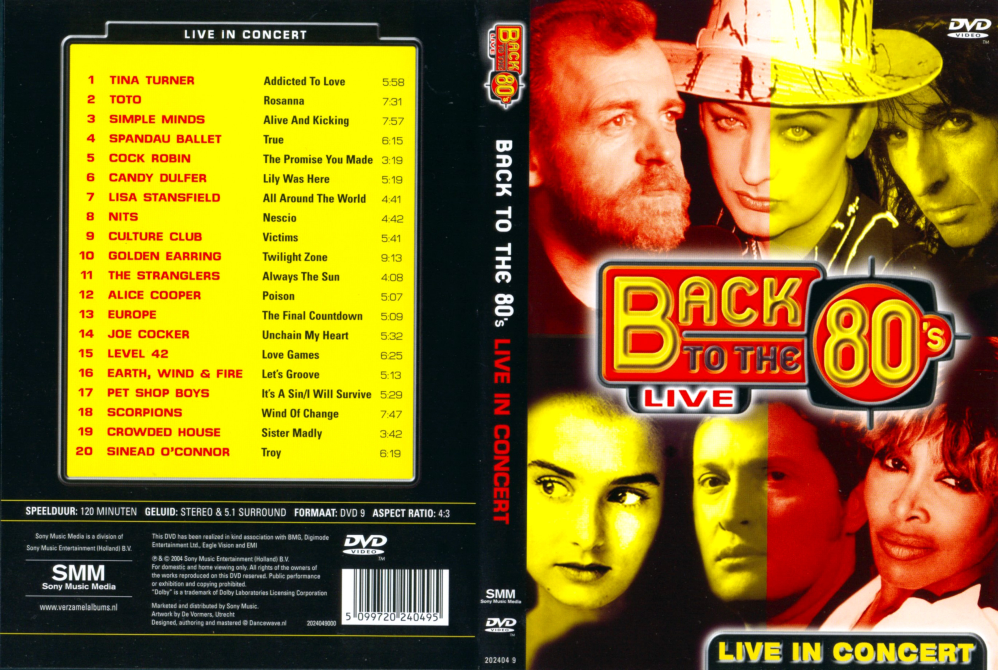 Jaquette DVD Back to the 80