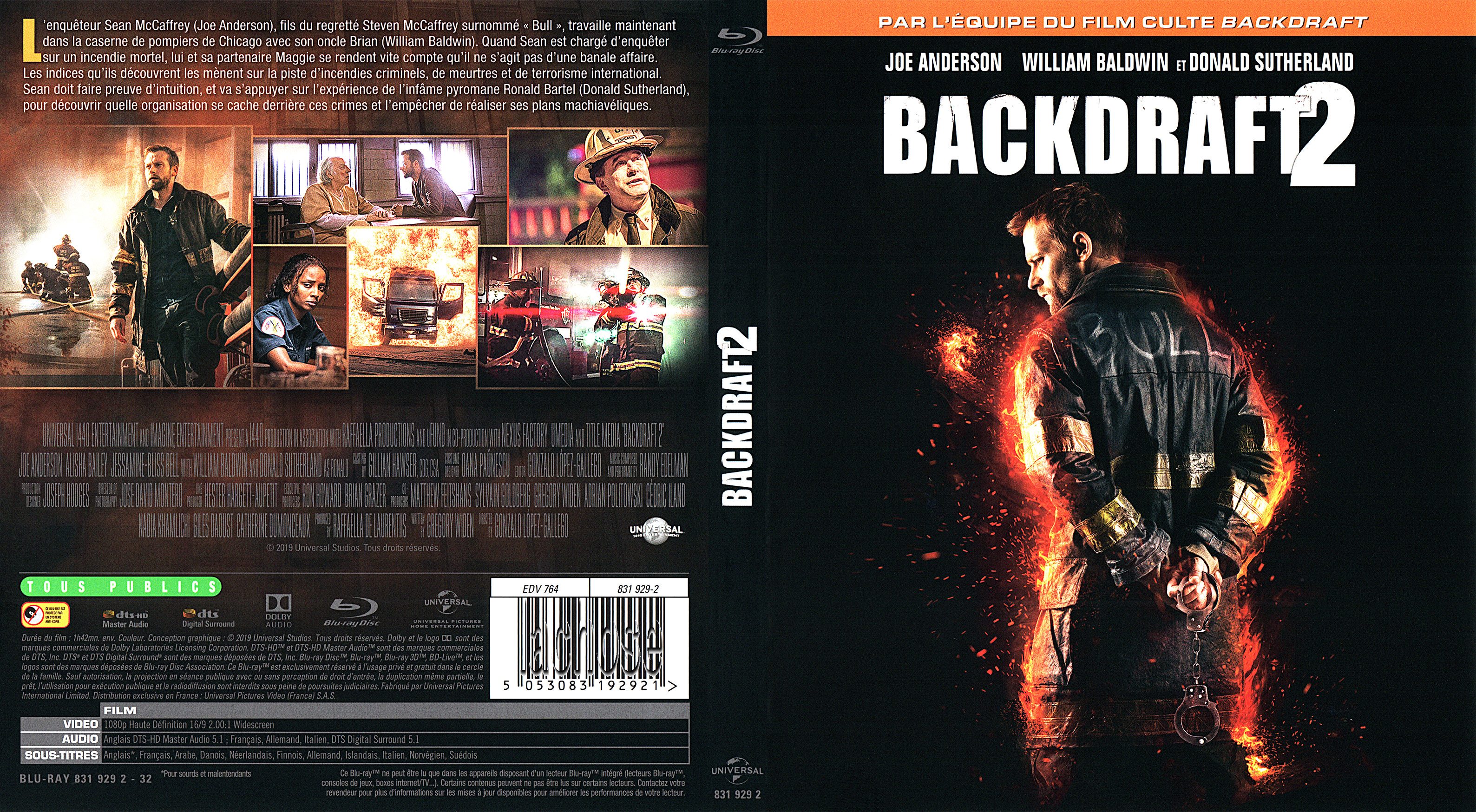 Jaquette DVD Backdraft 2 (BLU-RAY)