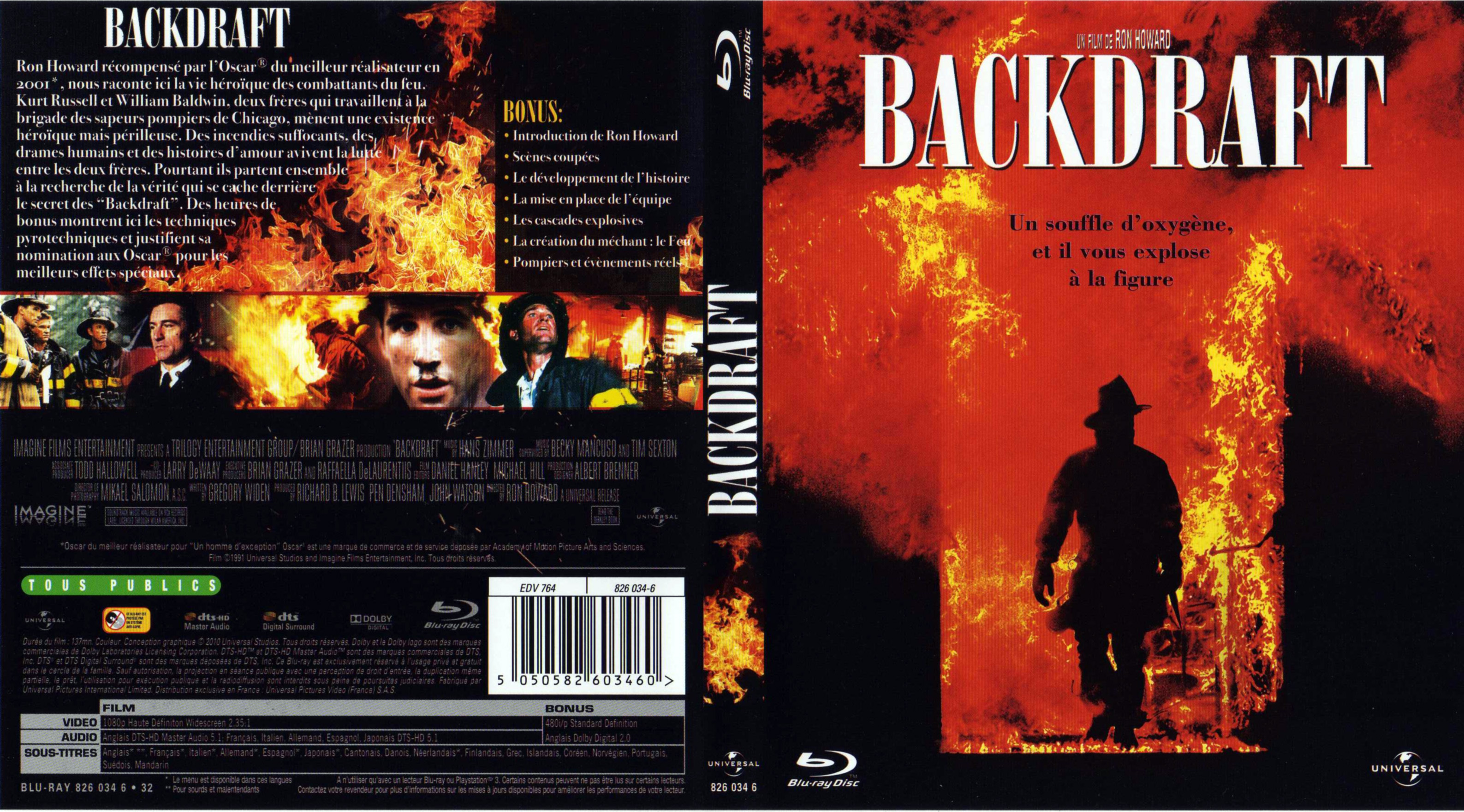 Jaquette DVD Backdraft (BLU-RAY)