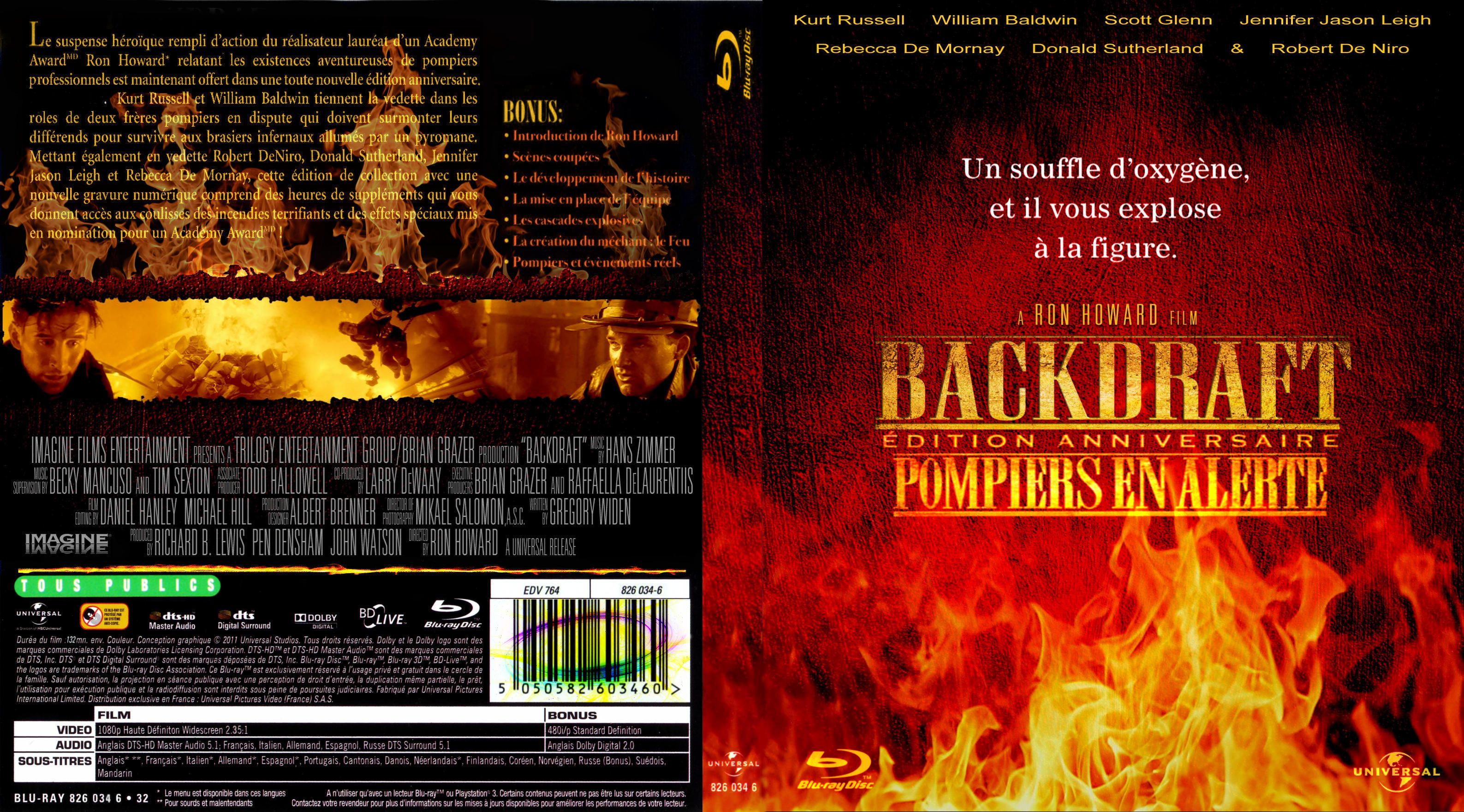 Jaquette DVD Backdraft custom (BLU-RAY)