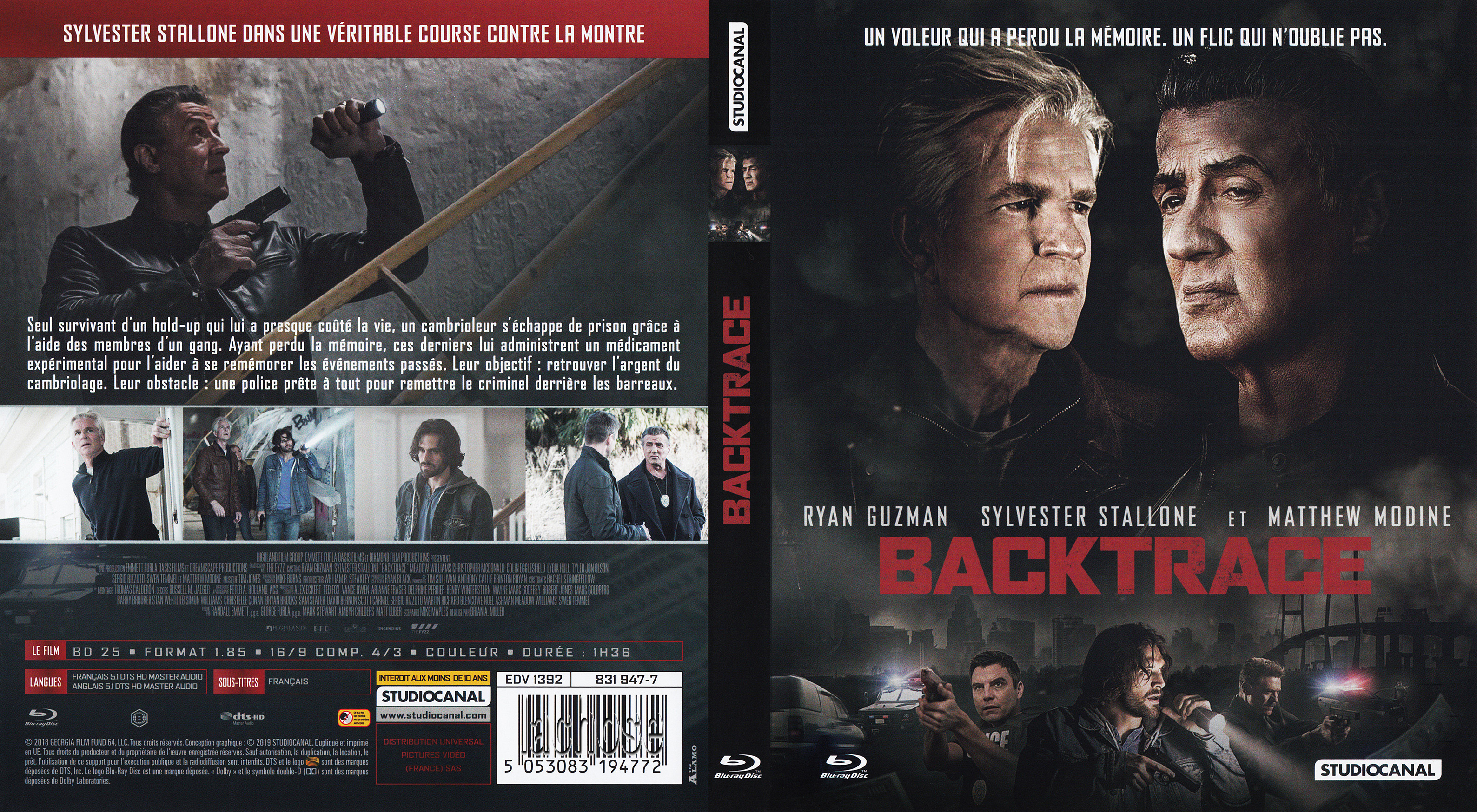 Jaquette DVD Backtrace (BLU-RAY)