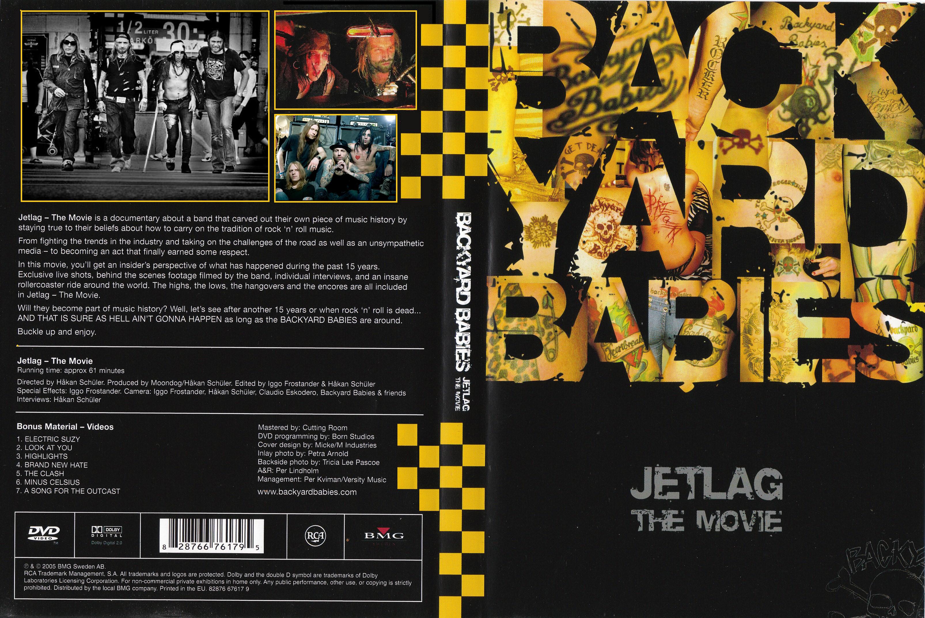 Jaquette DVD Backyard Babies Jetlag Movie custom