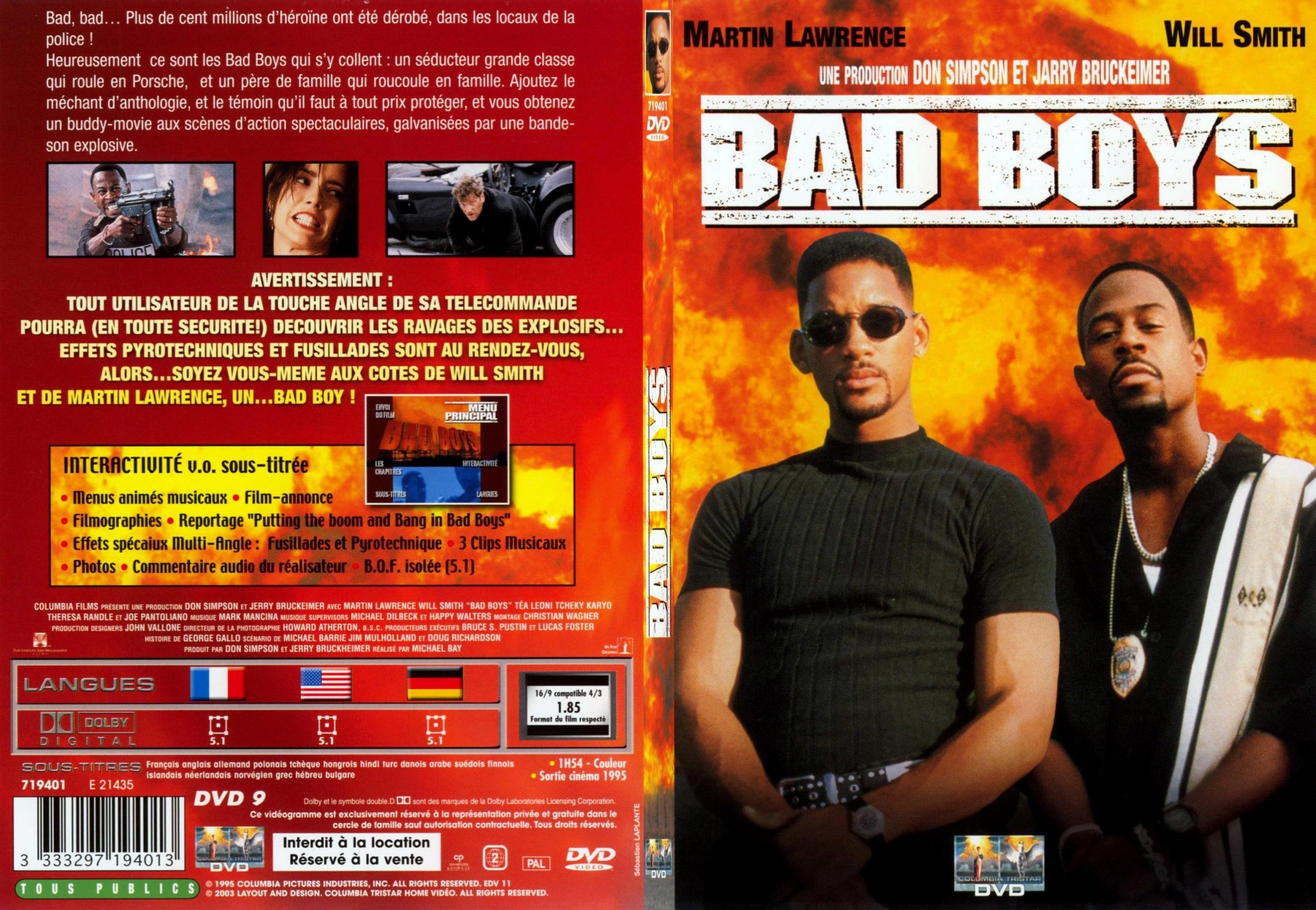 Jaquette DVD Bad Boys - SLIM