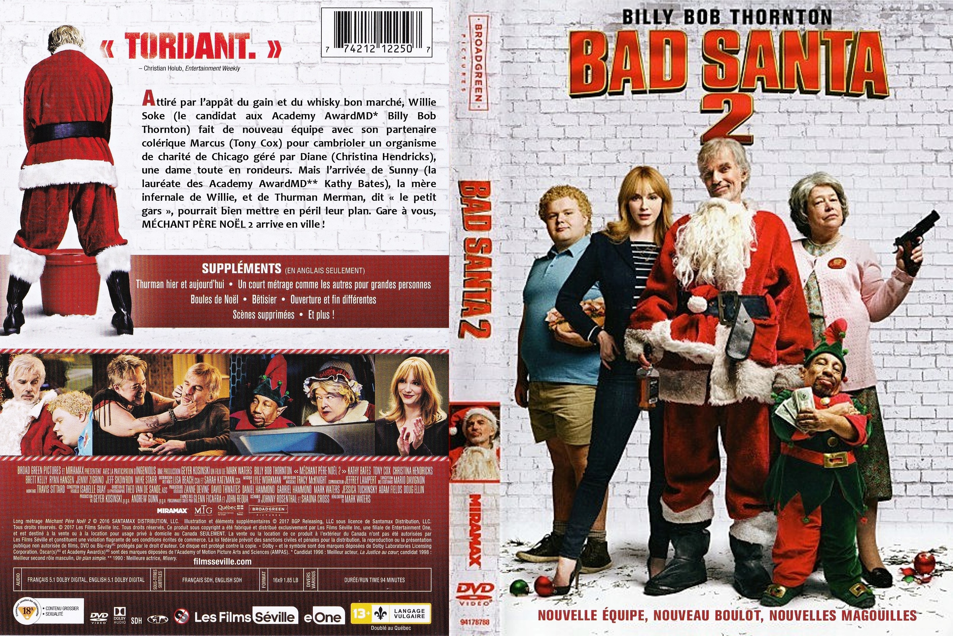 Jaquette DVD Bad Santa 2 custom