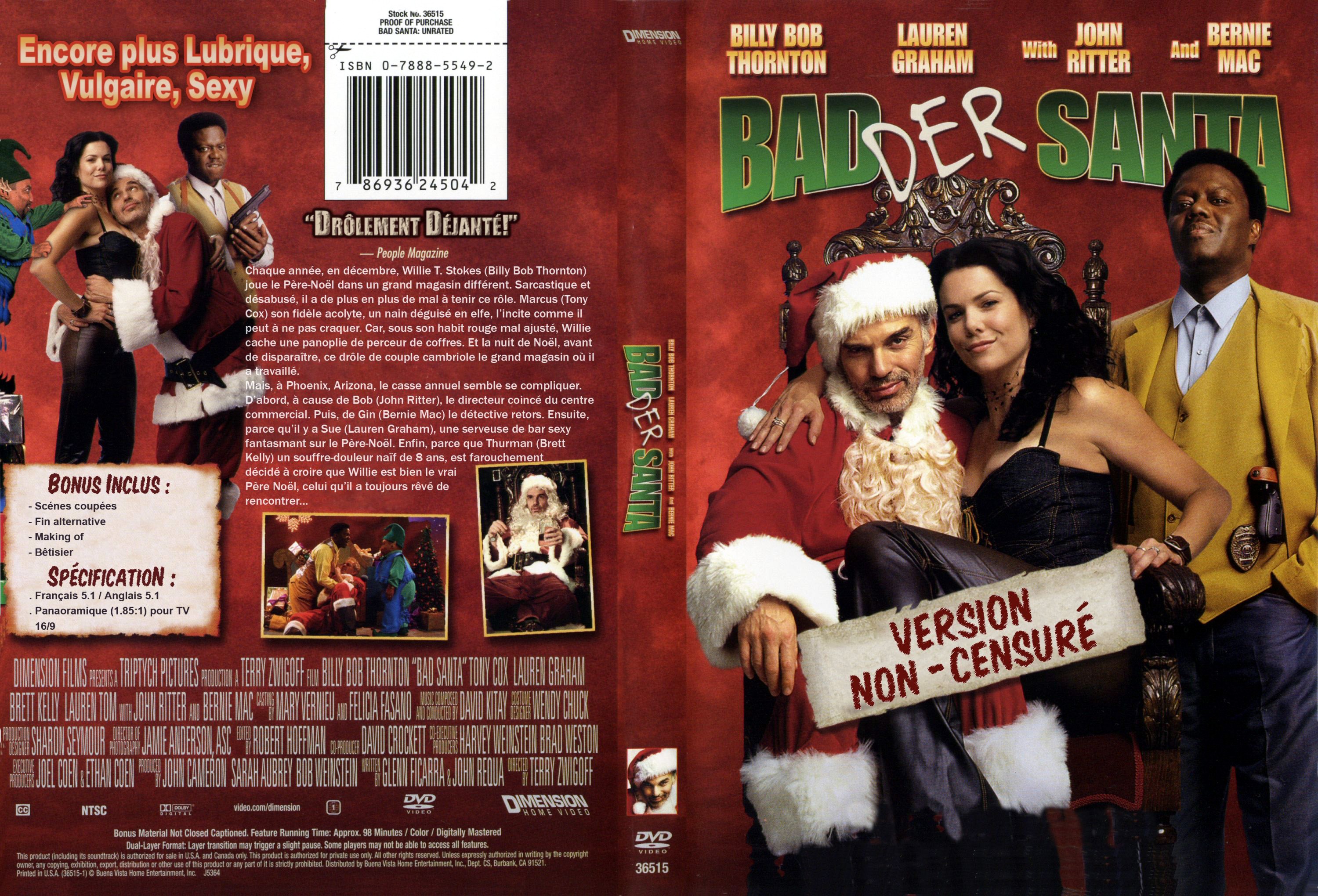 Jaquette DVD Bad Santa v2