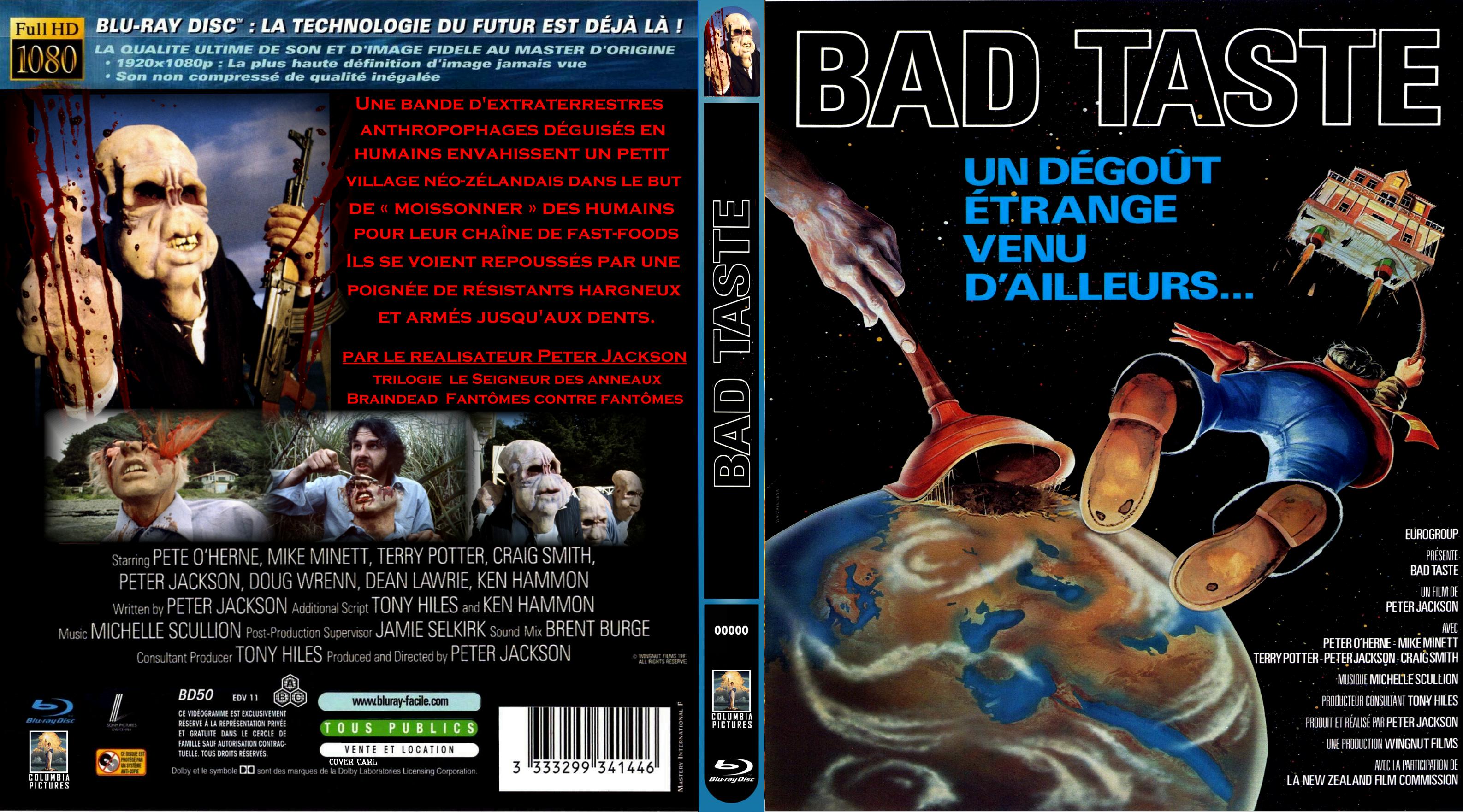 Jaquette DVD Bad Taste custom (BLU-RAY)