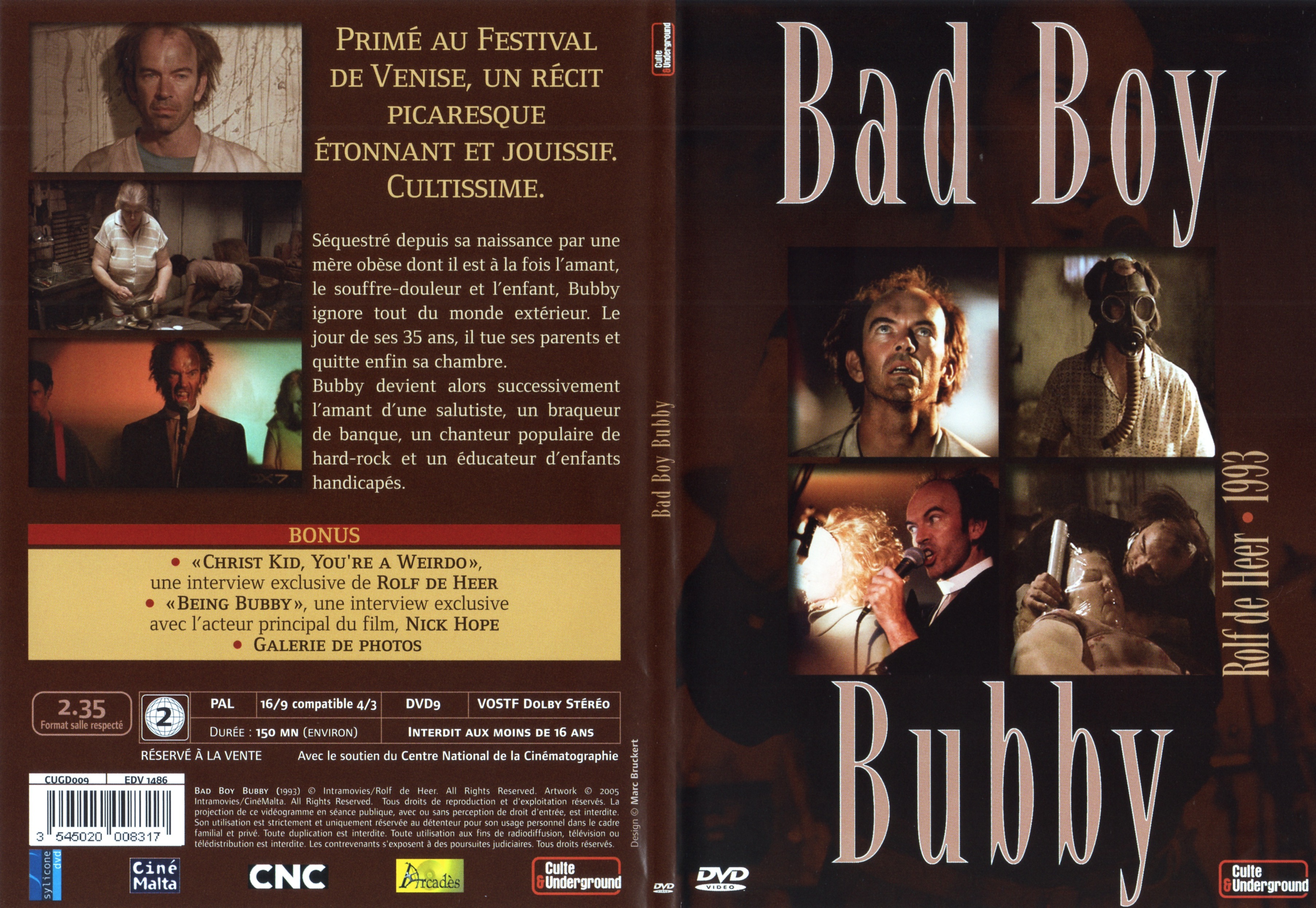 Jaquette DVD Bad boy Bubby