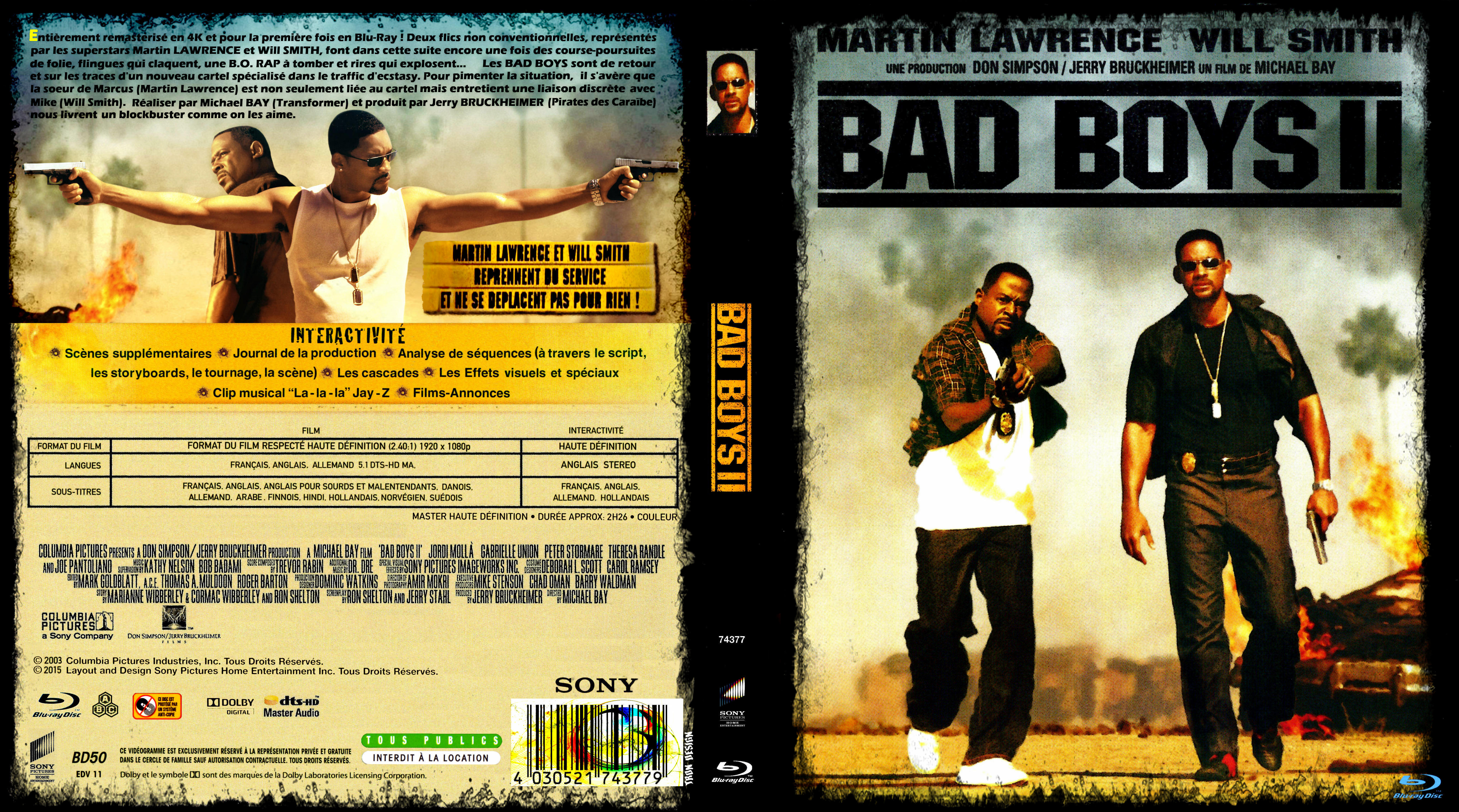 Jaquette DVD Bad boys 2 custom (BLU-RAY)