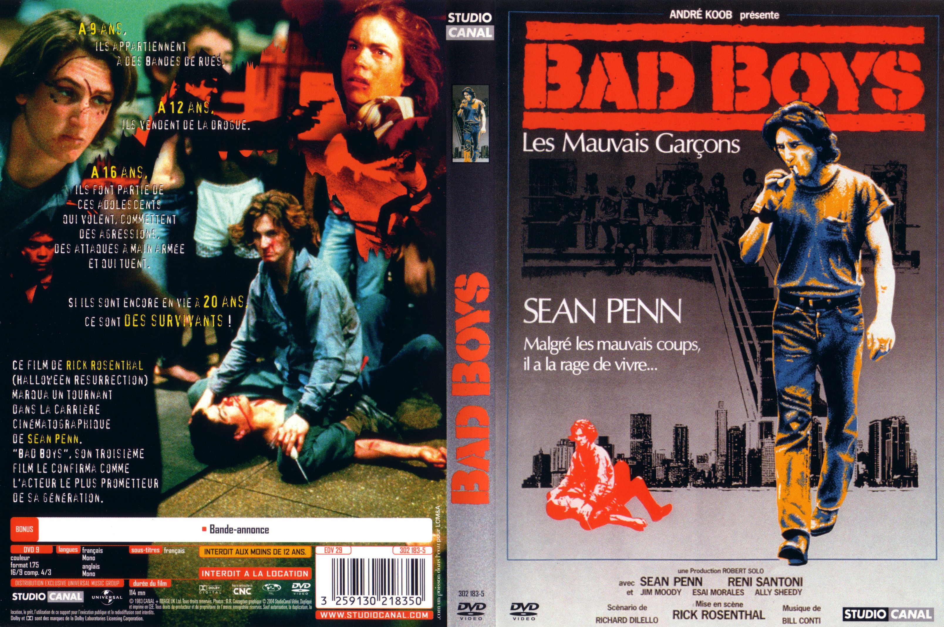 Jaquette DVD Bad boys (1983)