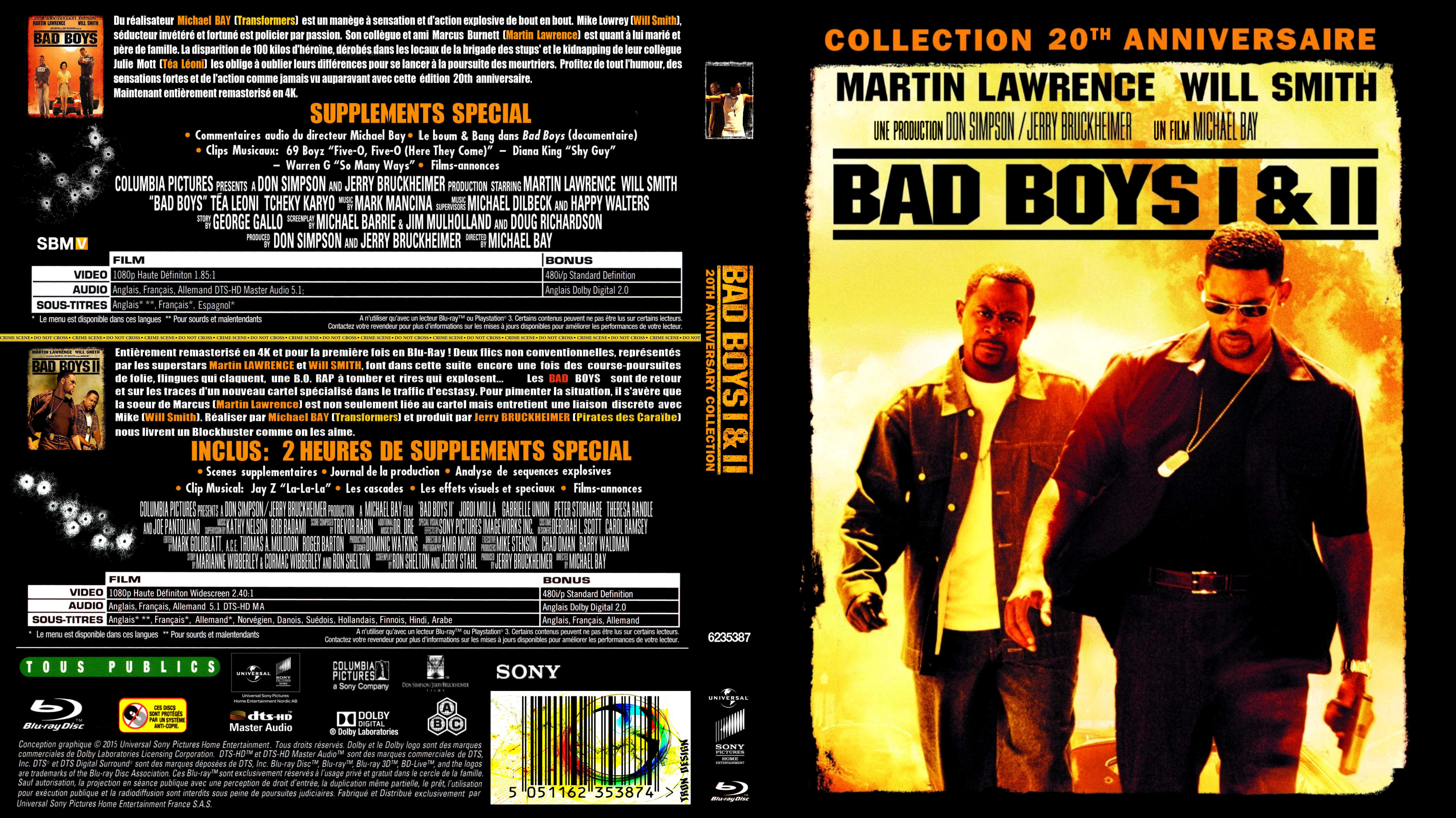 Jaquette DVD Bad boys coffret custom (BLU-RAY)