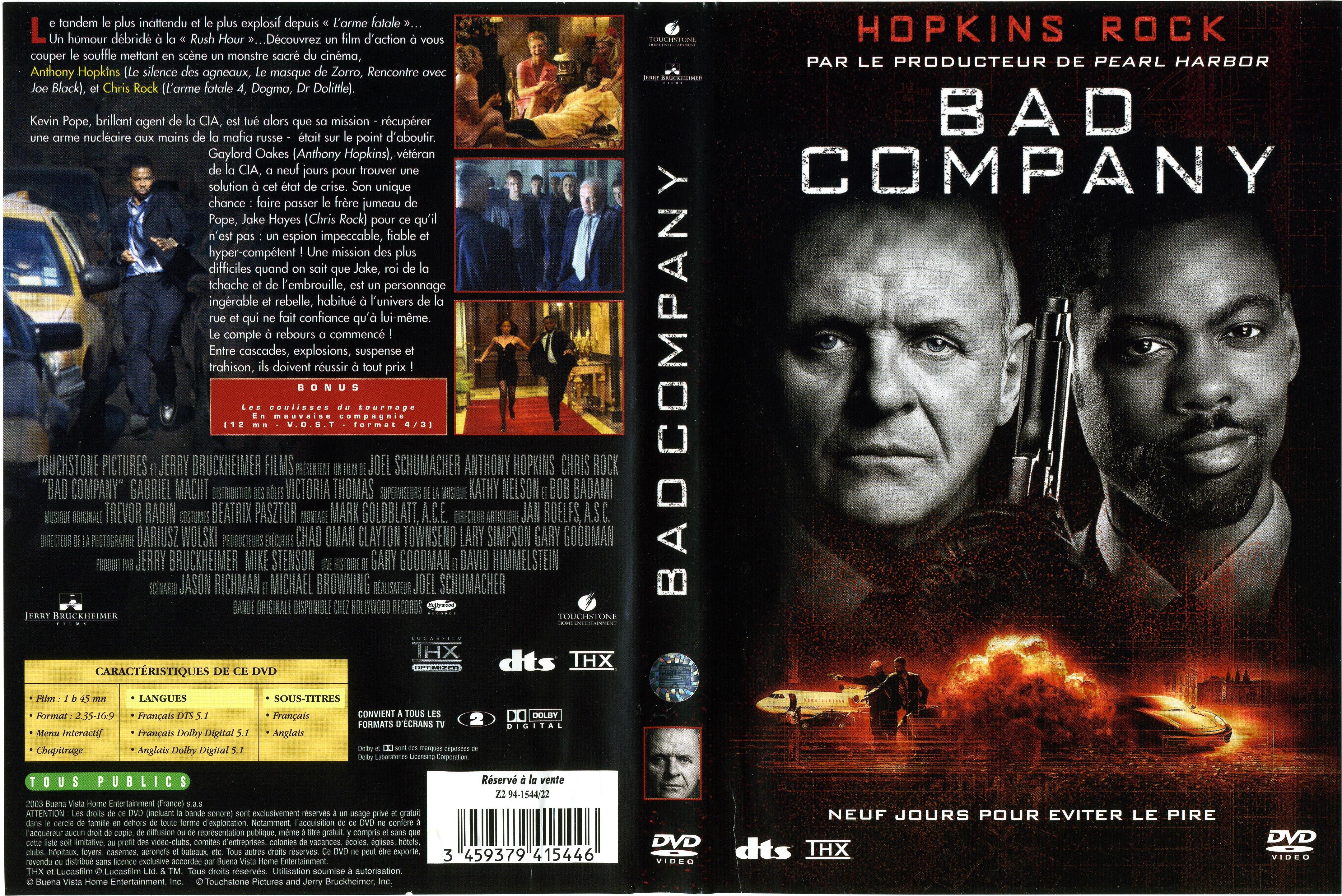 Jaquette DVD Bad company