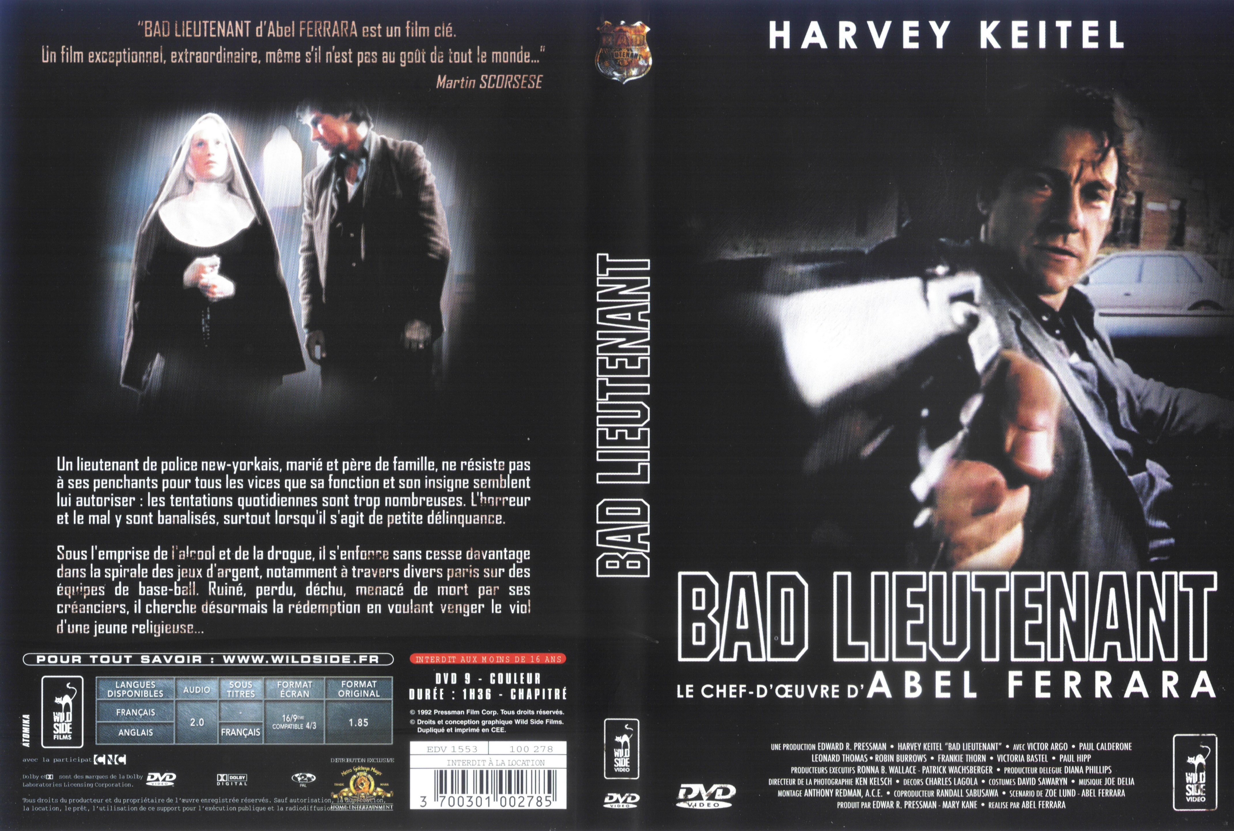 Jaquette DVD Bad lieutenant