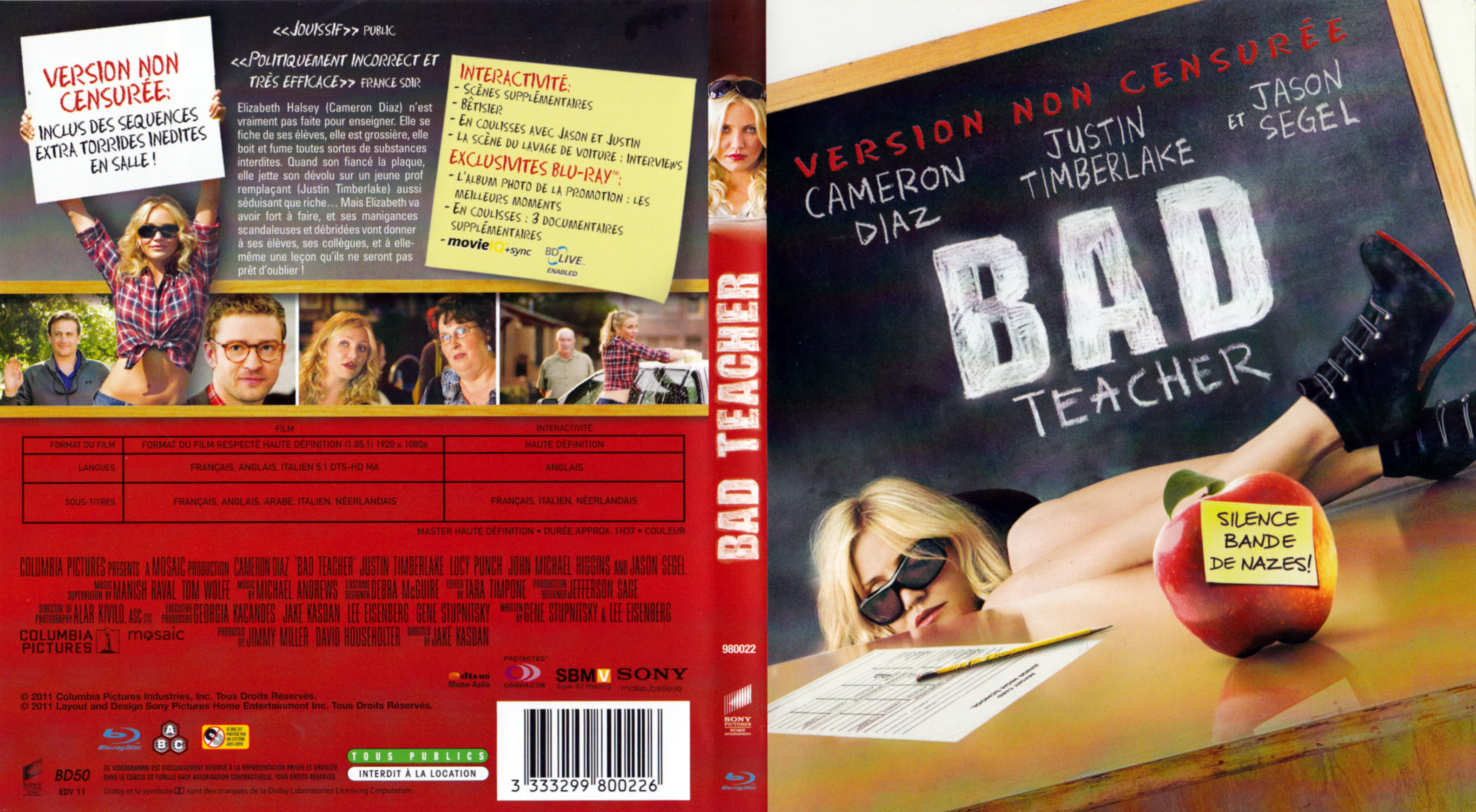 Jaquette DVD Bad teacher (BLU-RAY)
