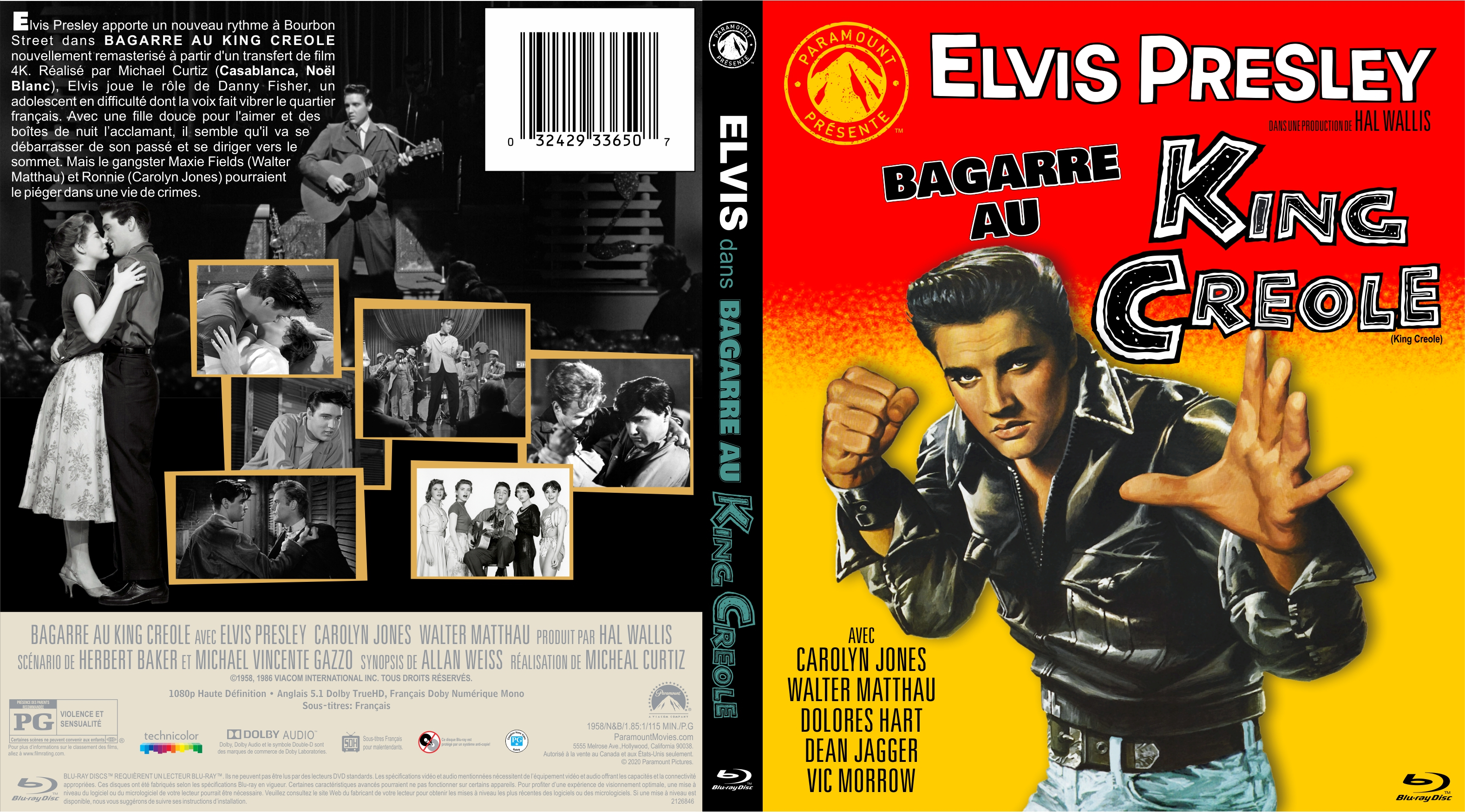 Jaquette DVD Bagarre au King Crole custom (BLU-RAY)