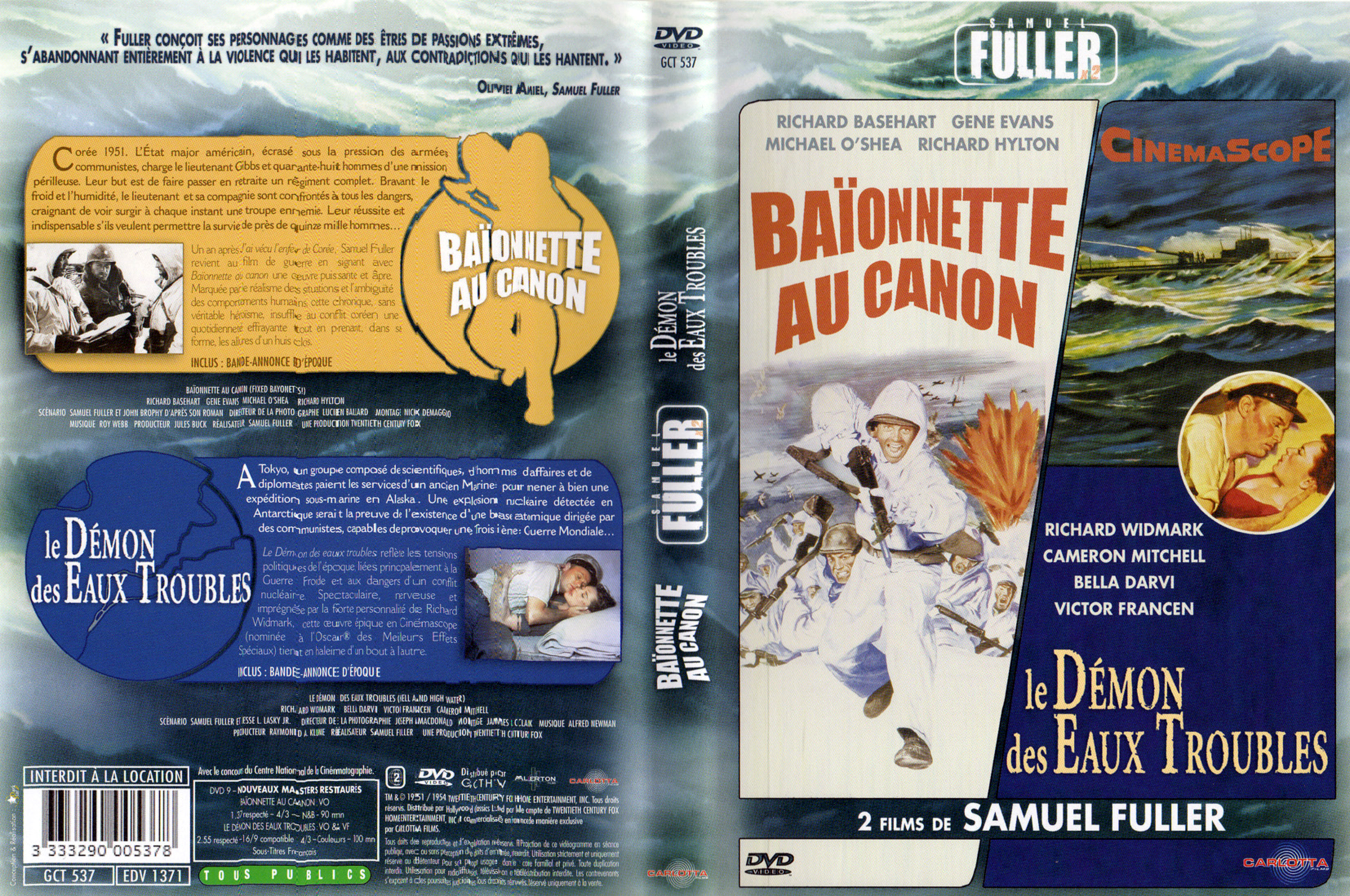 Jaquette DVD Baionnette au canon + Le dmon en eaux troubles