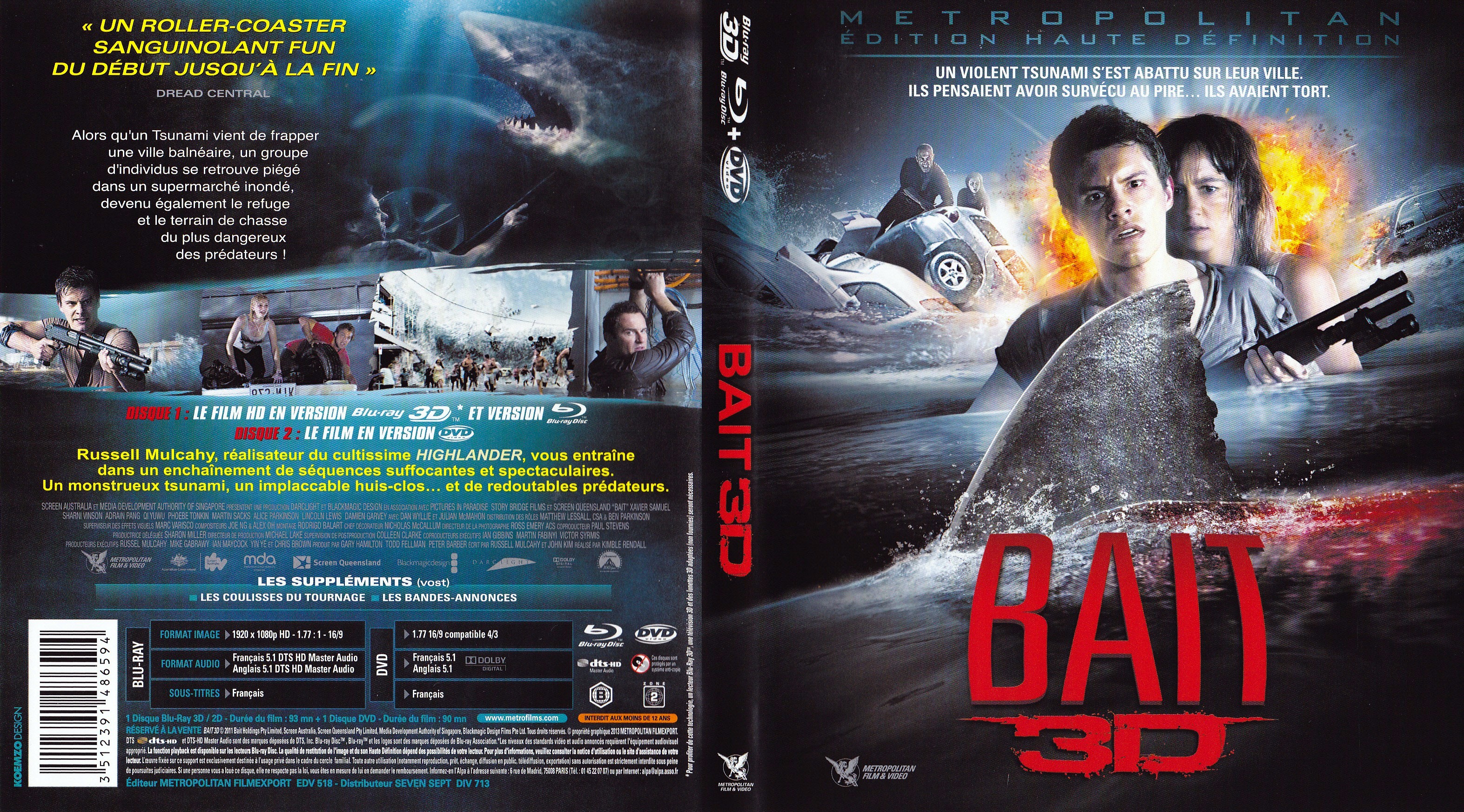 Jaquette DVD Bait 3D (BLU-RAY)