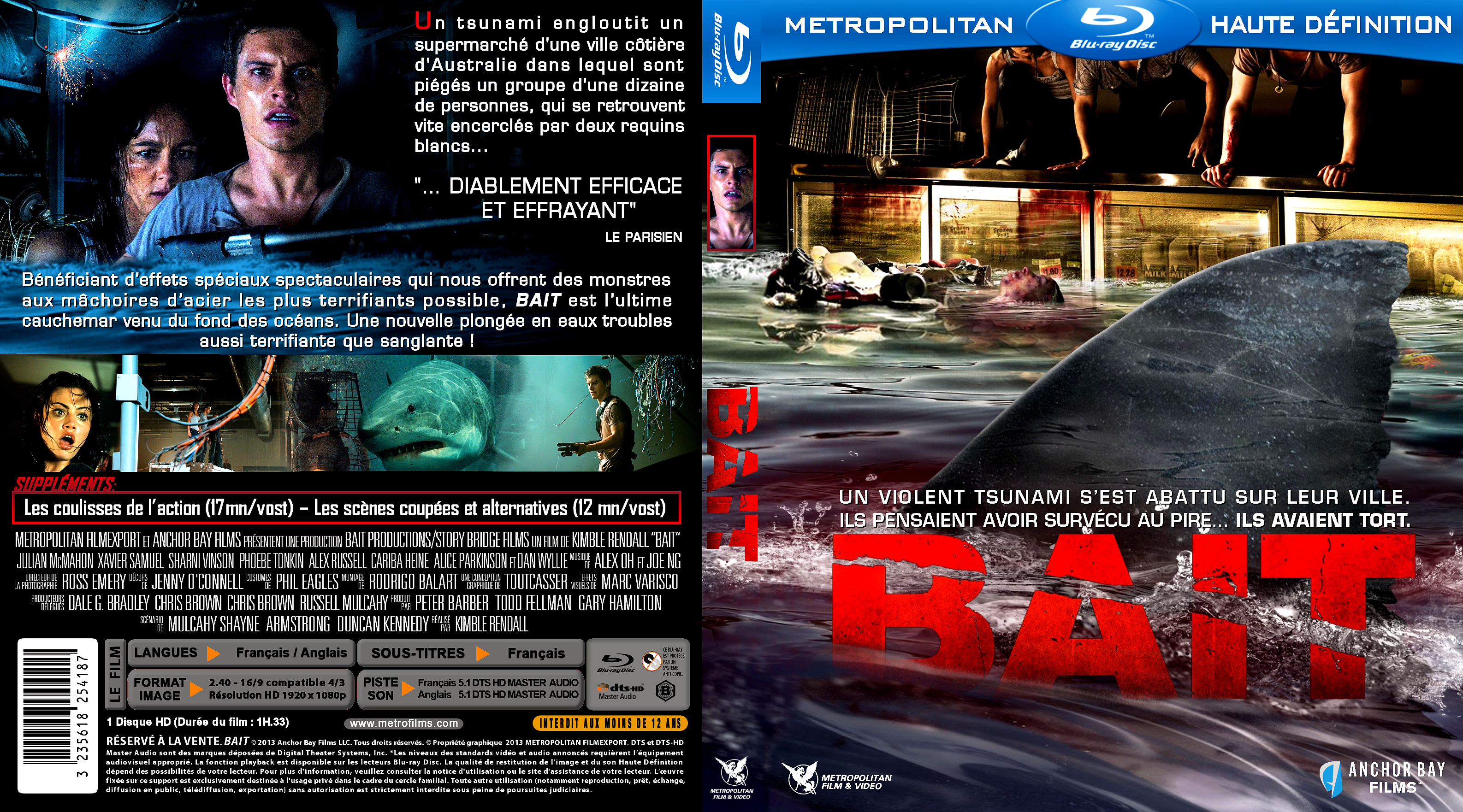 Jaquette DVD Bait custom (BLU-RAY)