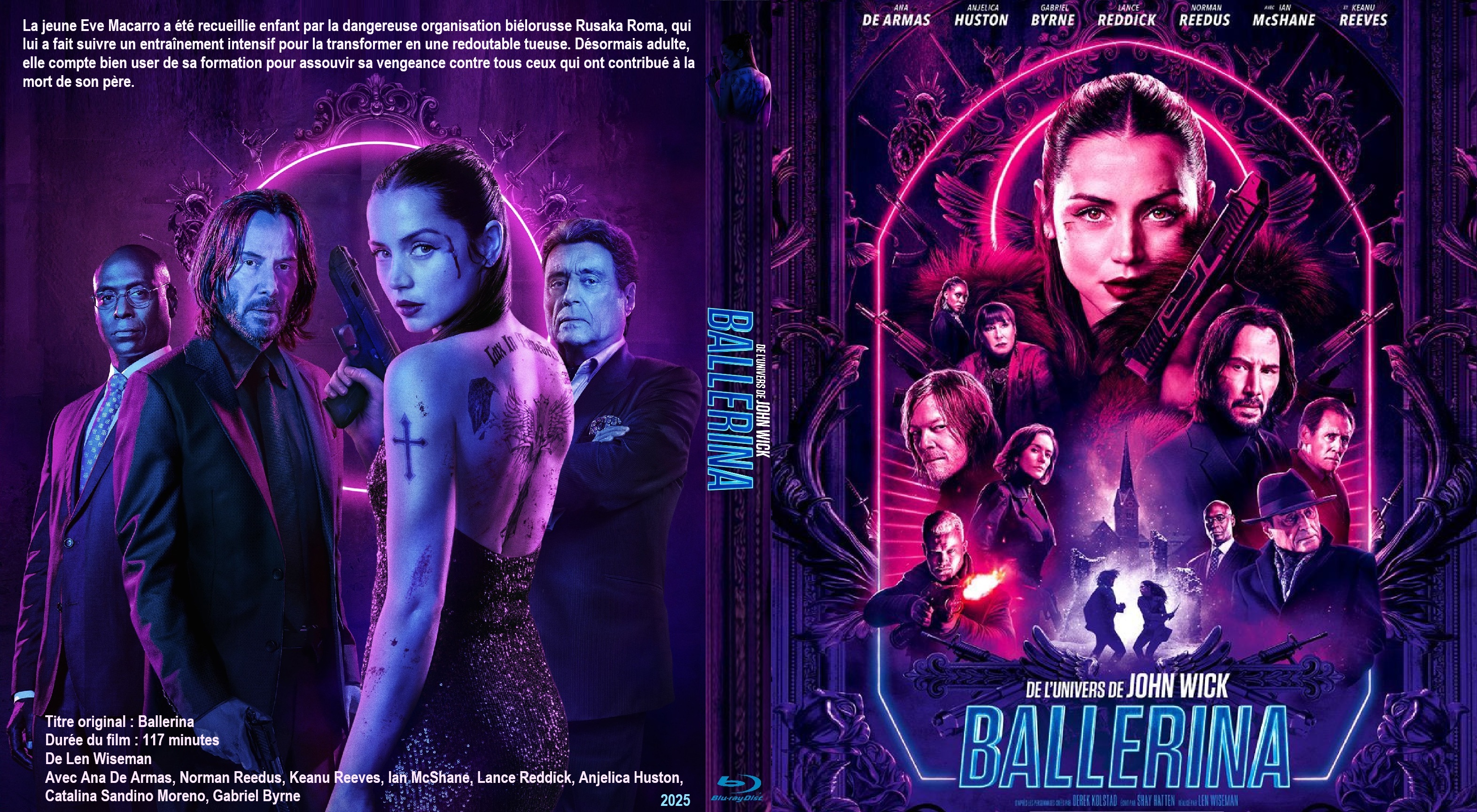 Jaquette DVD Ballerina 2025 custom (BLU-RAY)