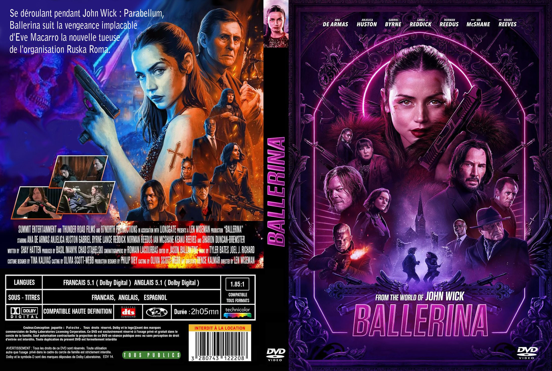 Jaquette DVD Ballerina (2025) custom