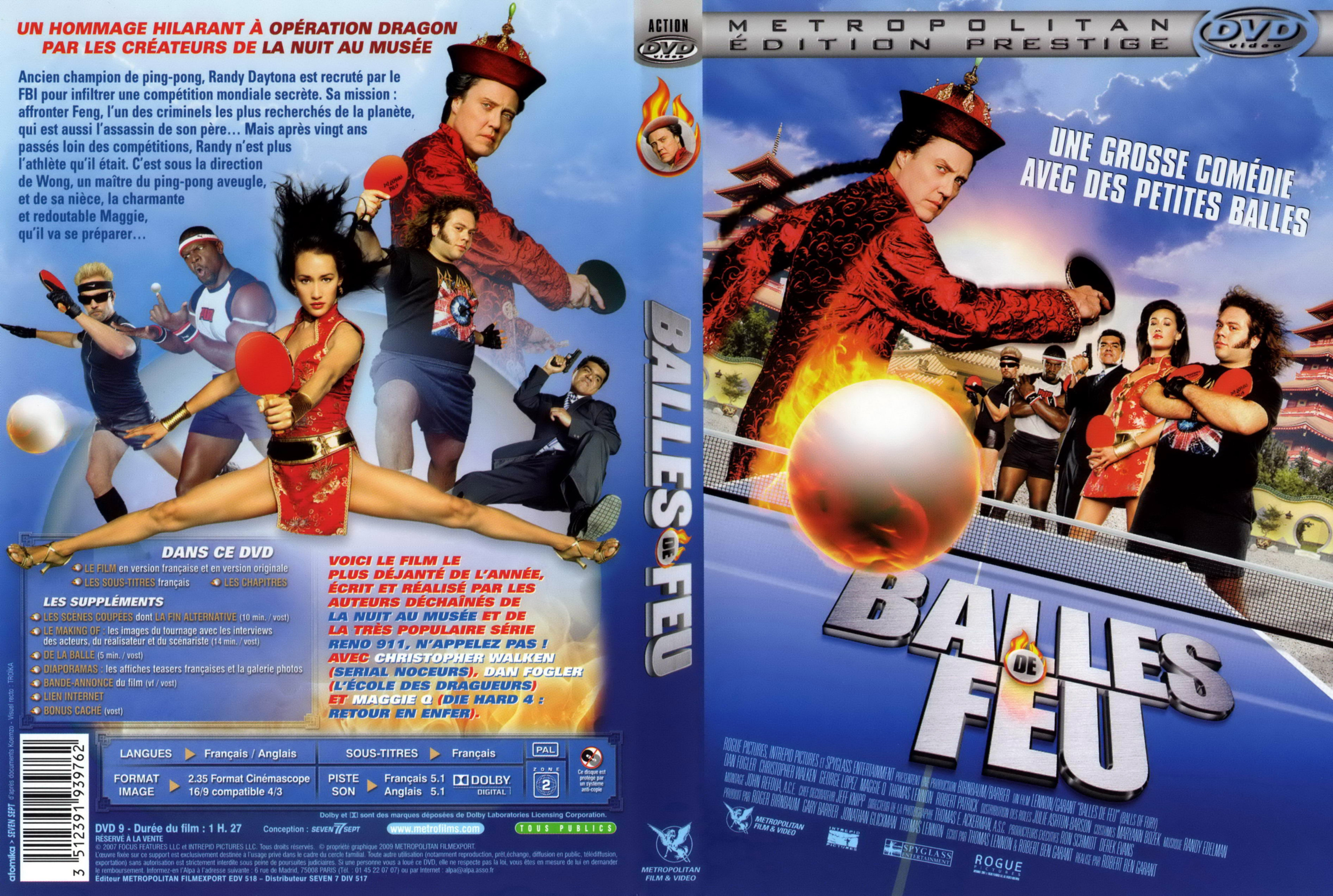 Jaquette DVD Balles de feu