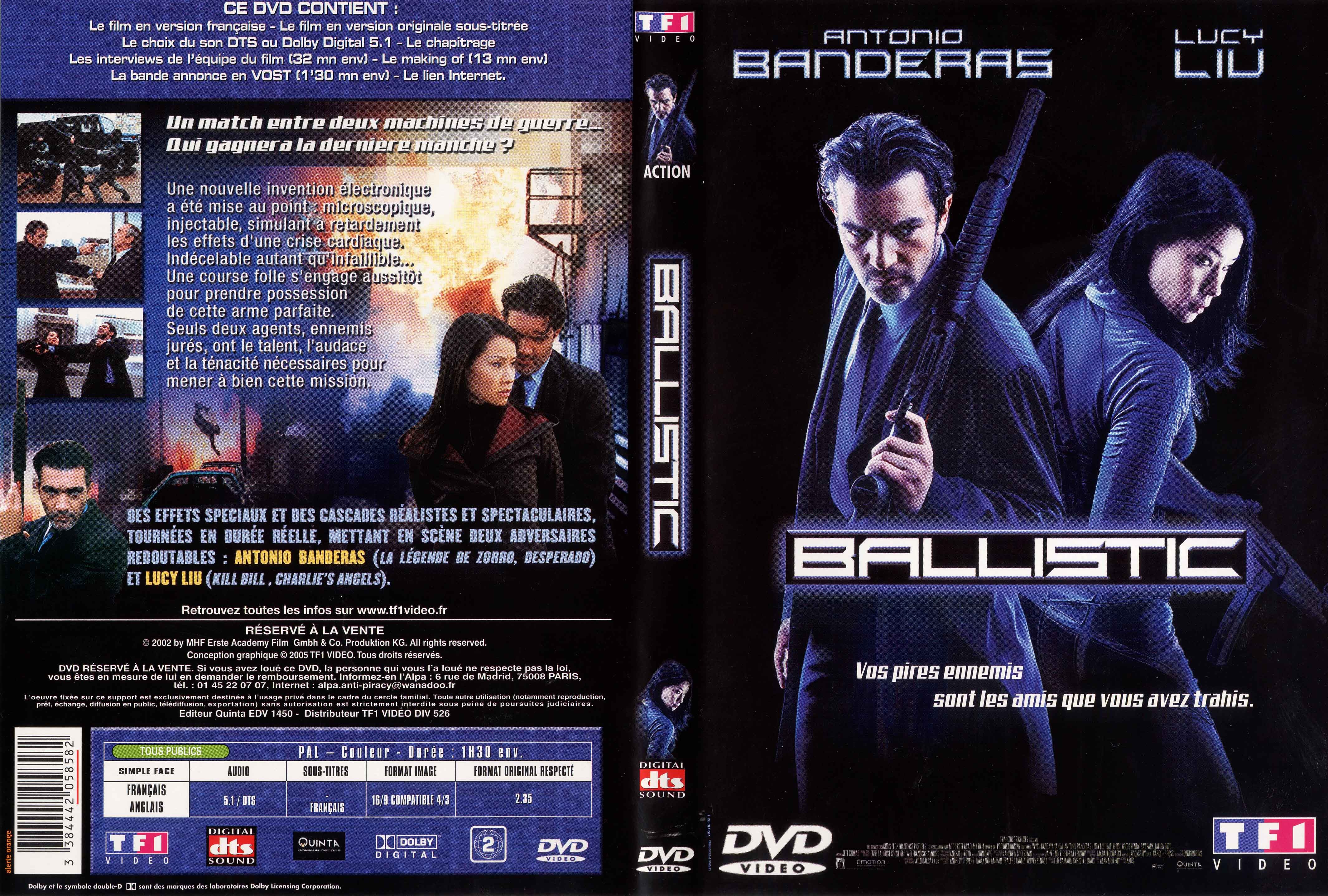 Jaquette DVD Ballistic v2