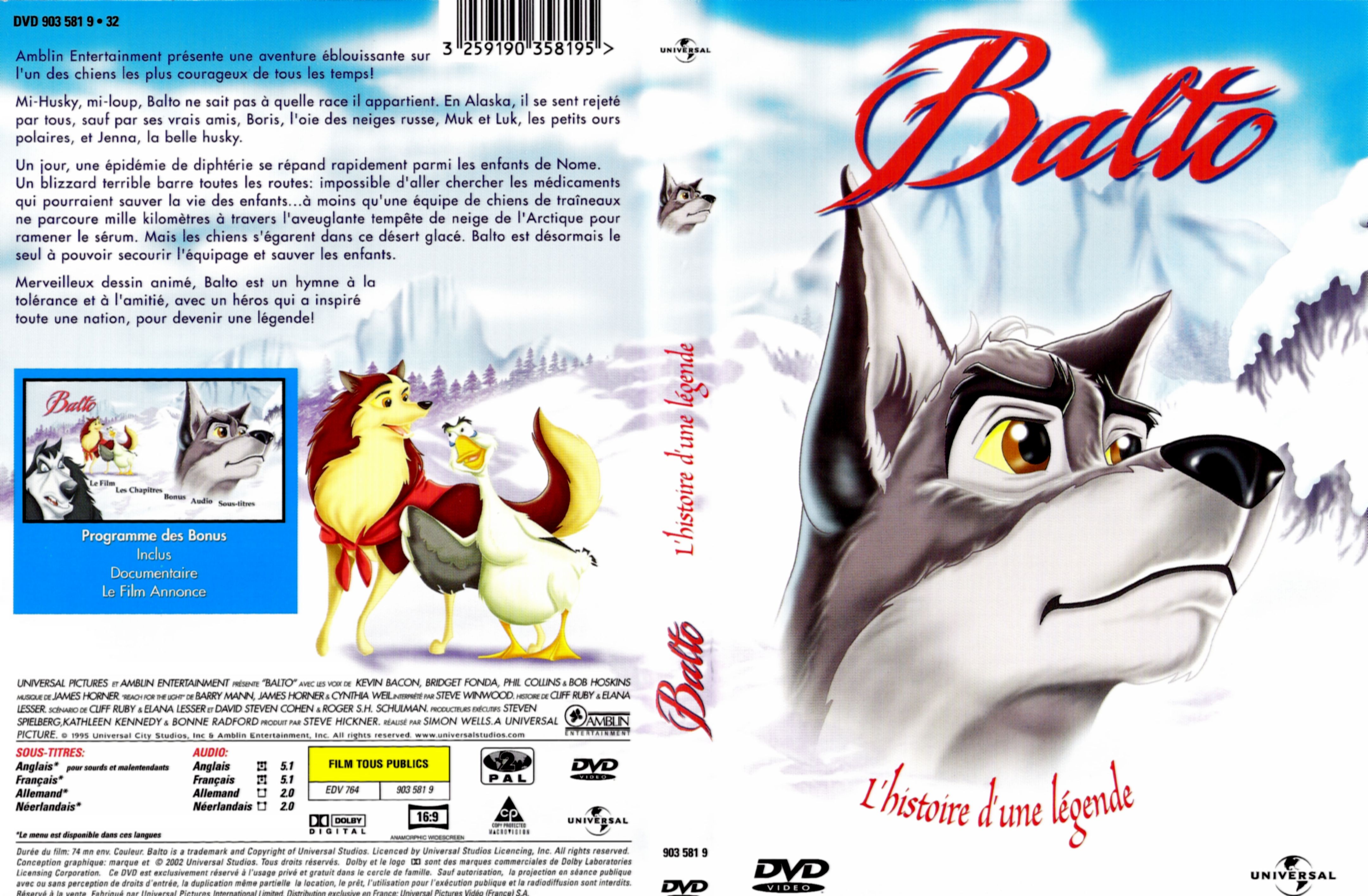 Jaquette DVD Balto