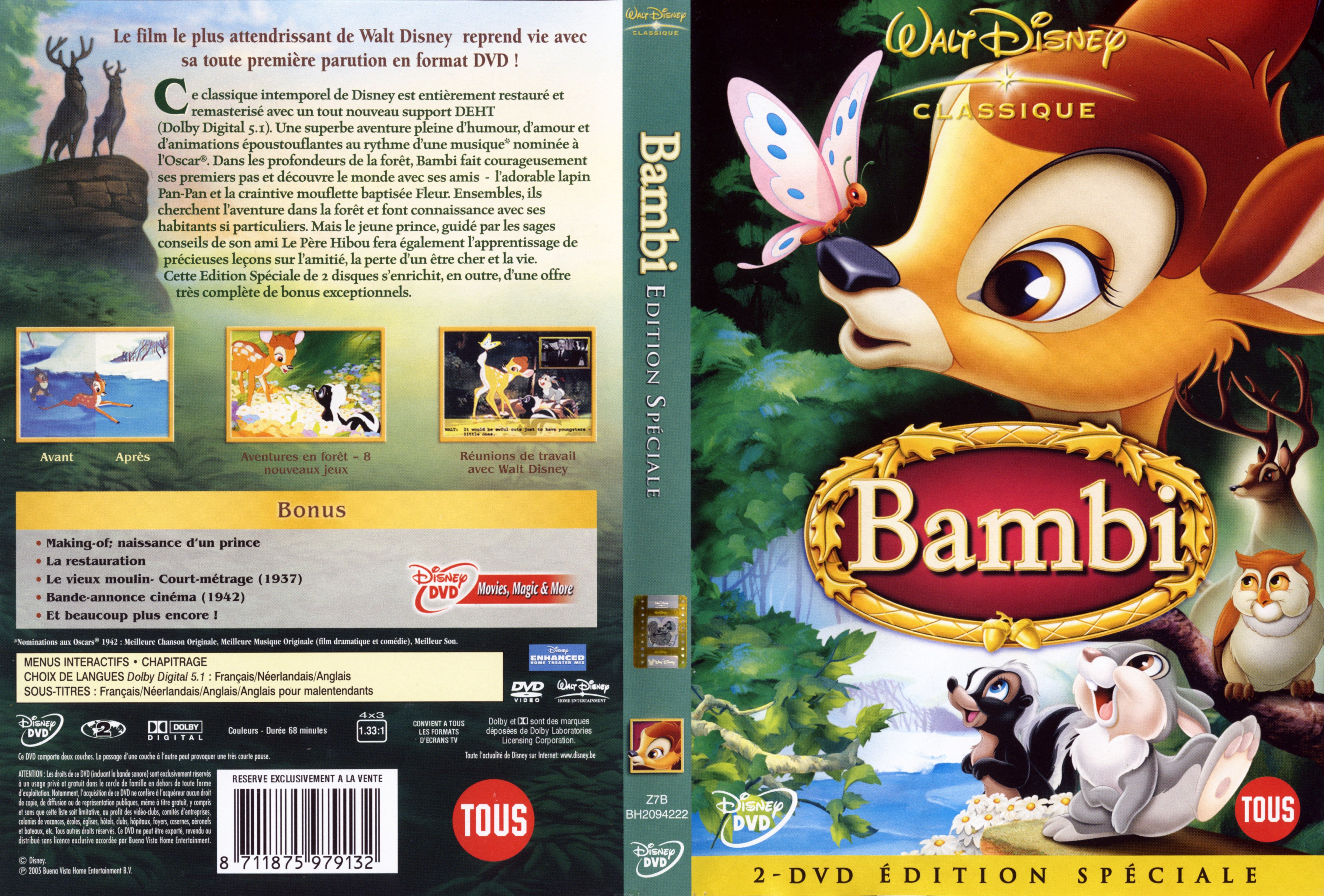 Jaquette DVD Bambi v3