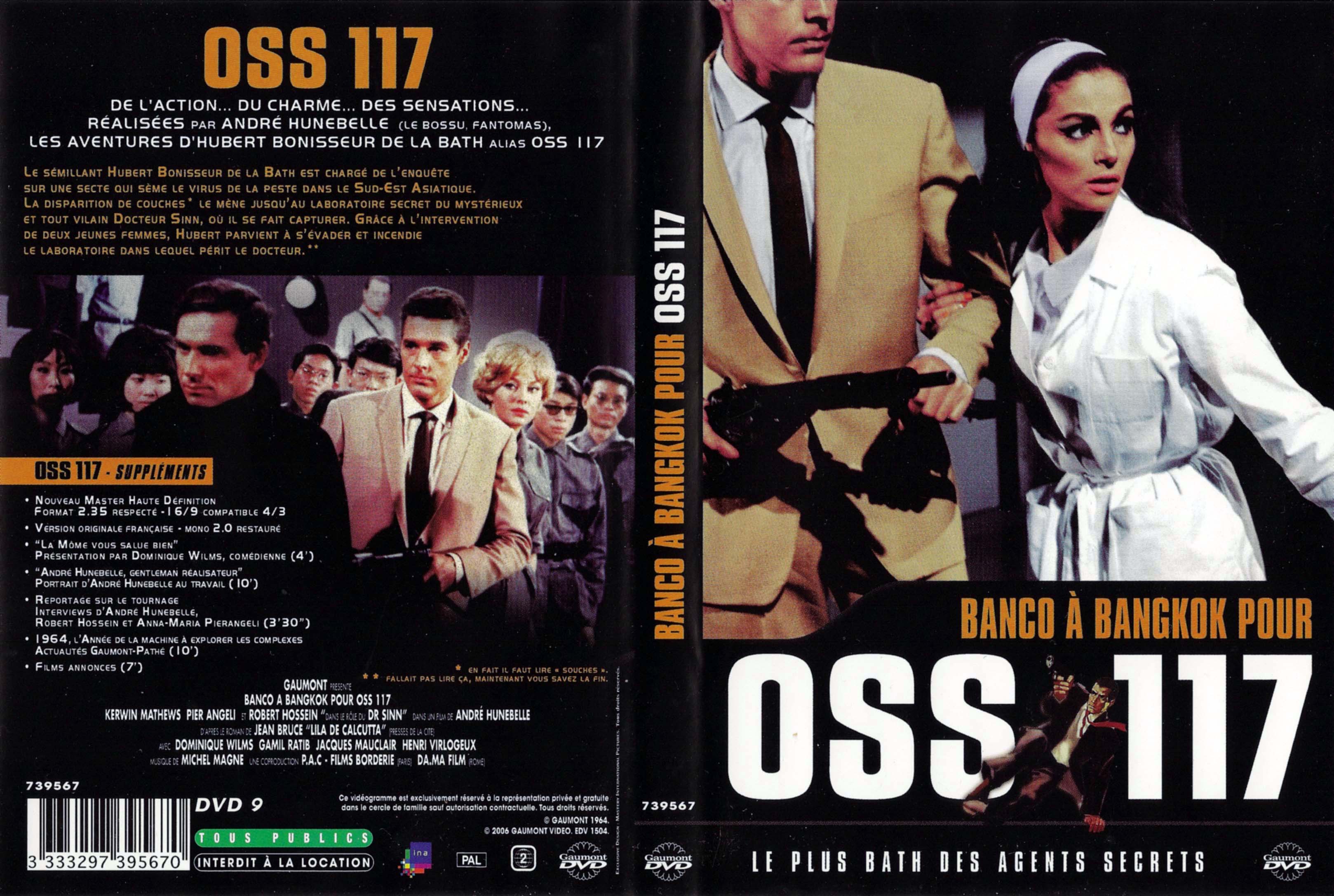 Jaquette DVD Banco  Bangkok pour Oss 117