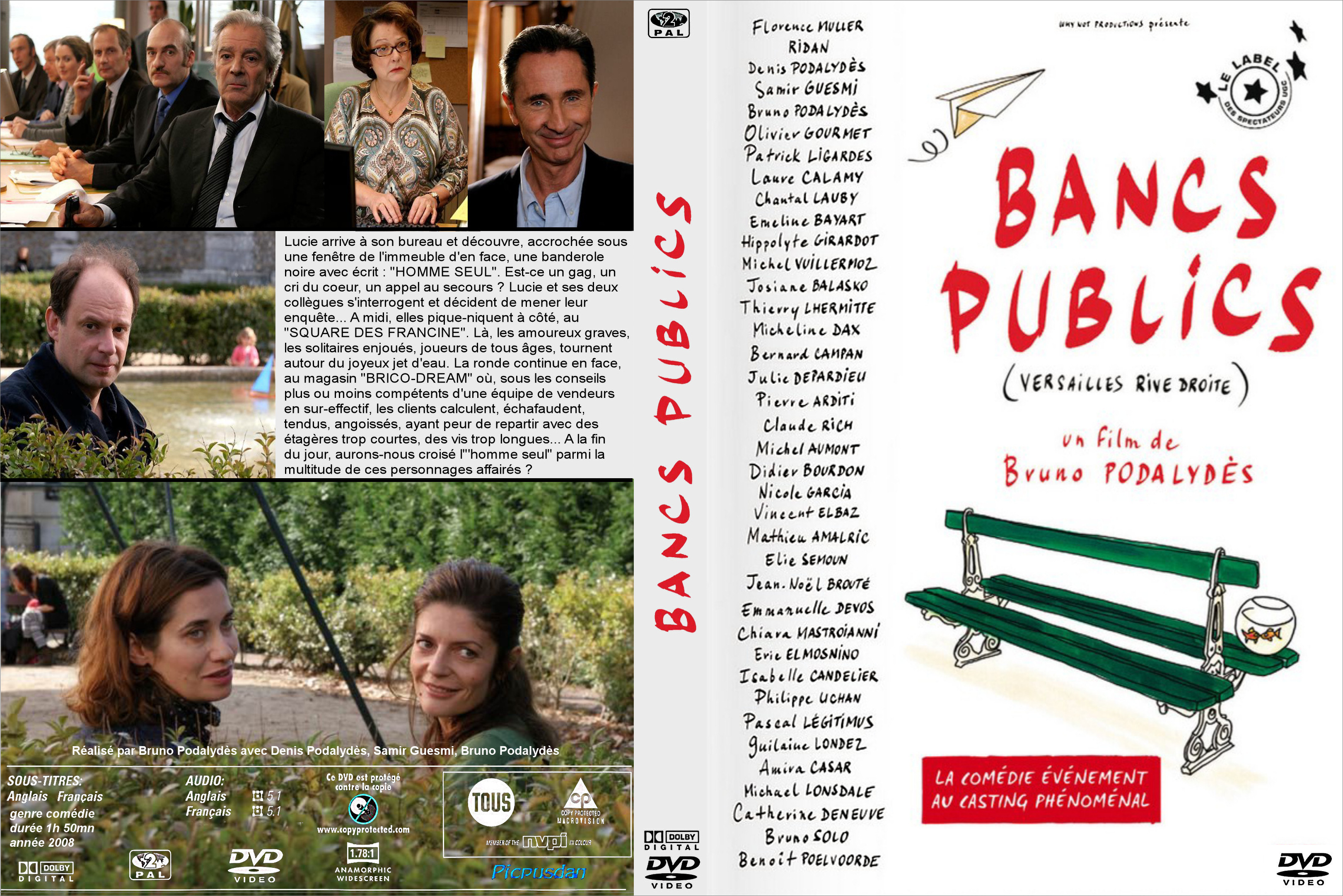 Jaquette DVD Bancs publics custom