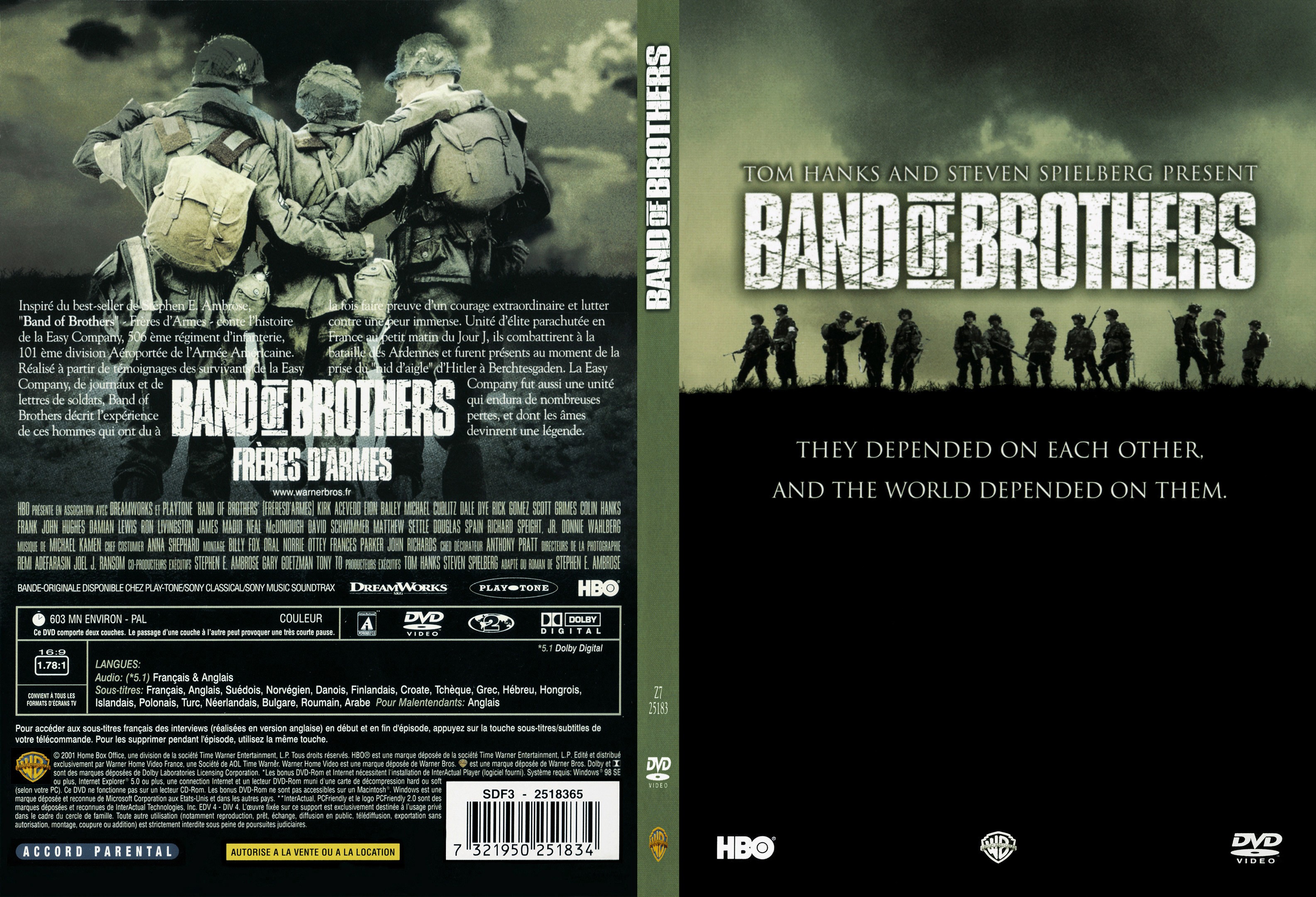 Jaquette DVD Band of Brothers - SLIM