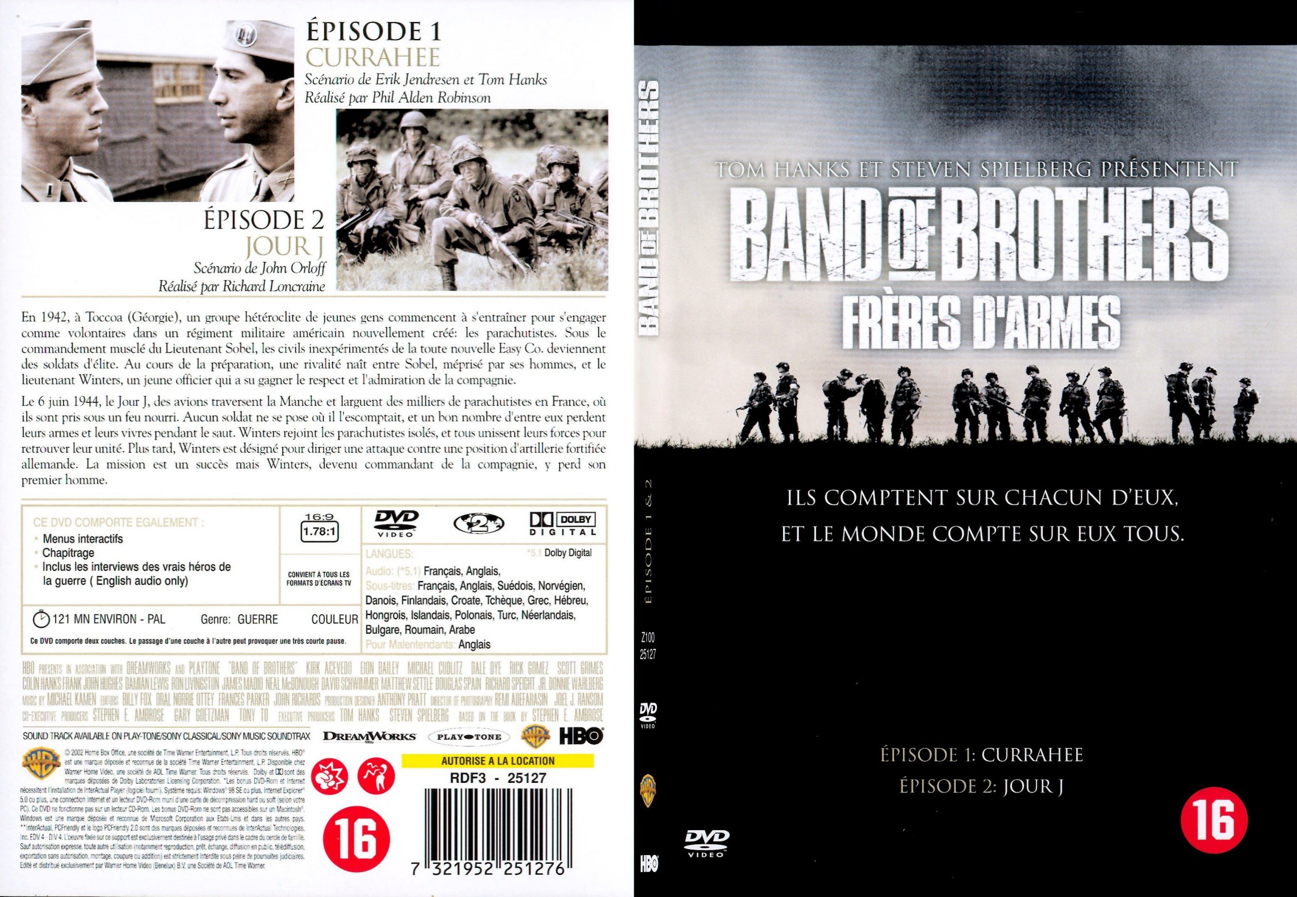 Jaquette DVD Band of brothers vol 1 - SLIM
