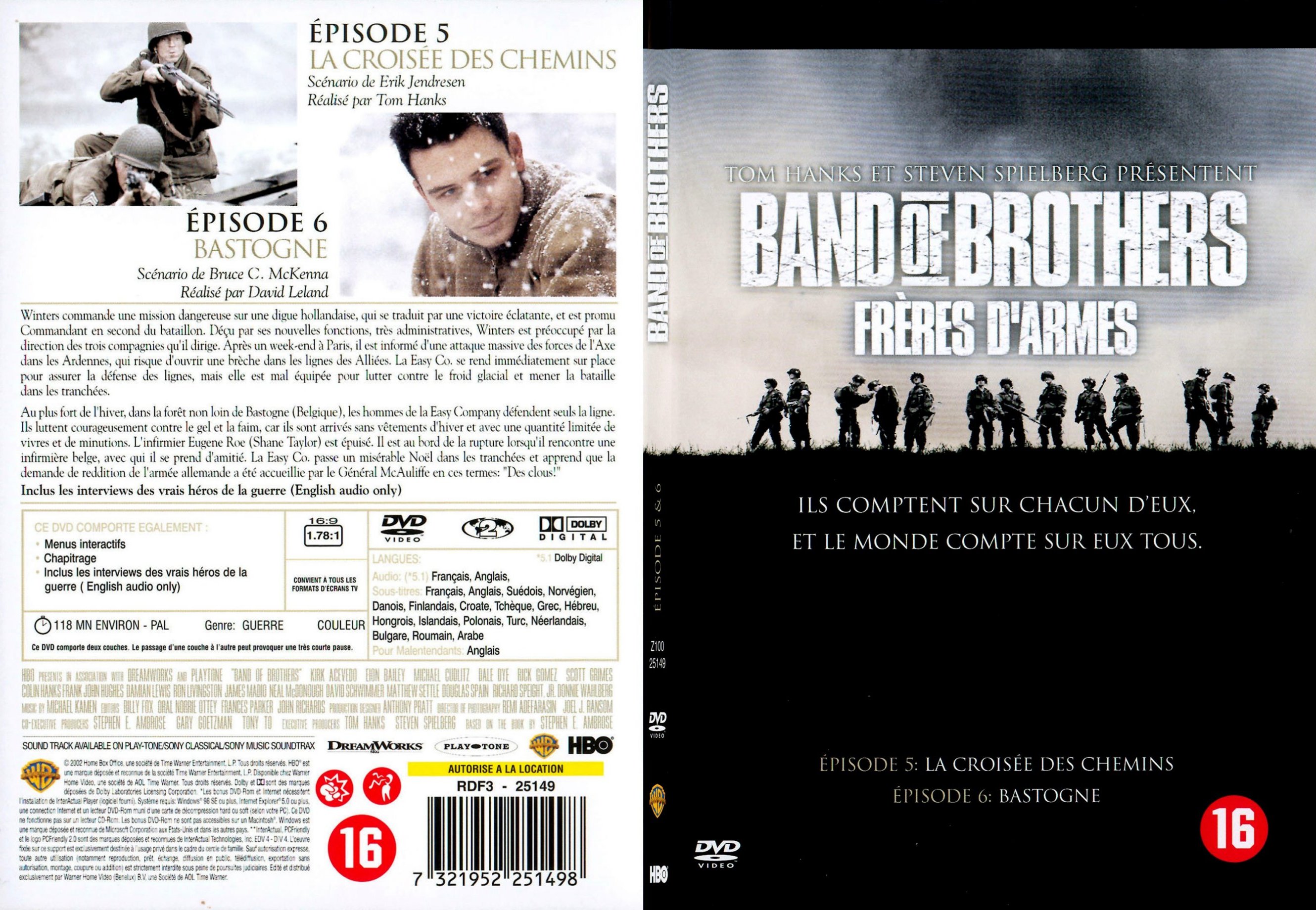 Jaquette DVD Band of brothers vol 3 - SLIM