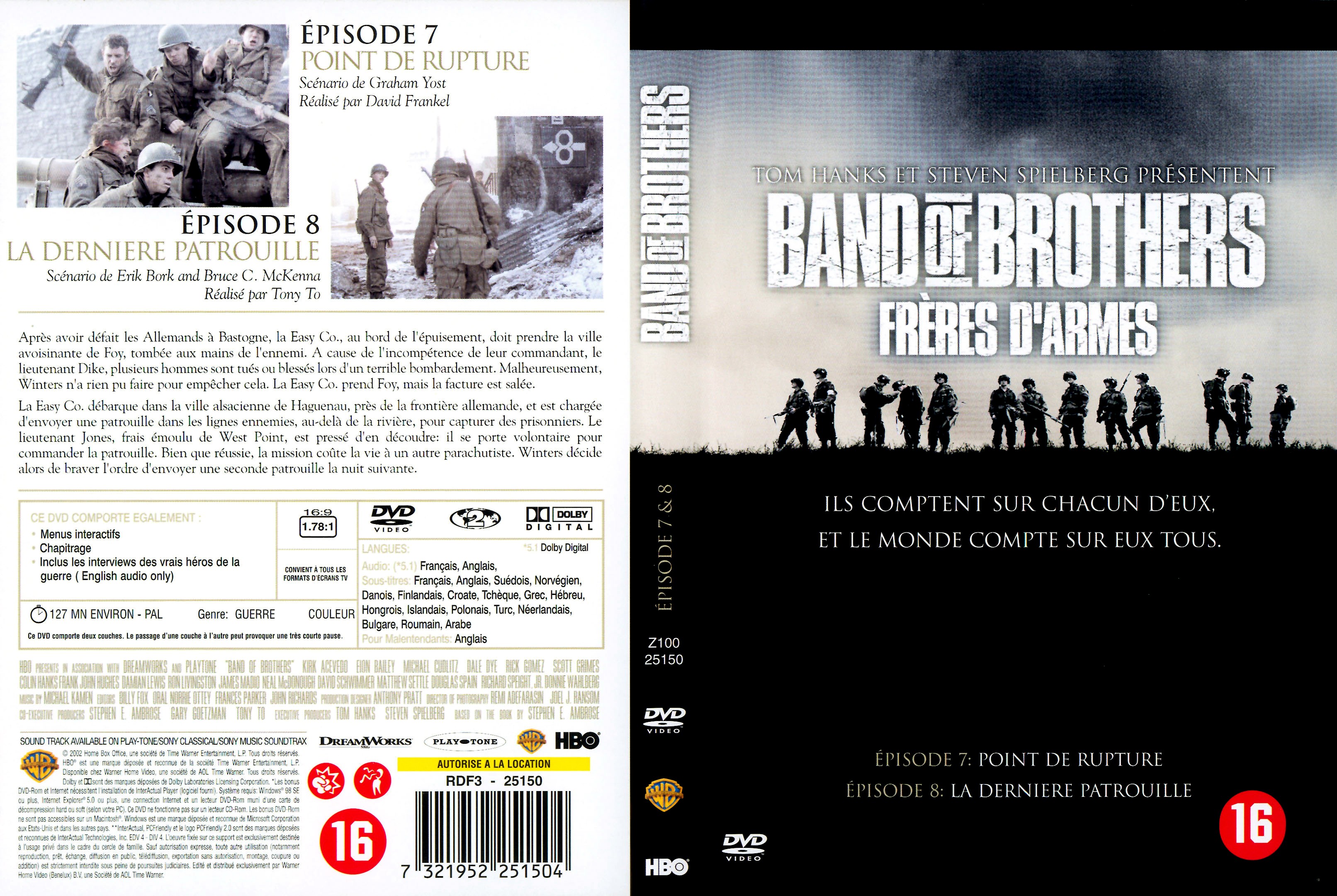 Jaquette DVD Band of brothers vol 4
