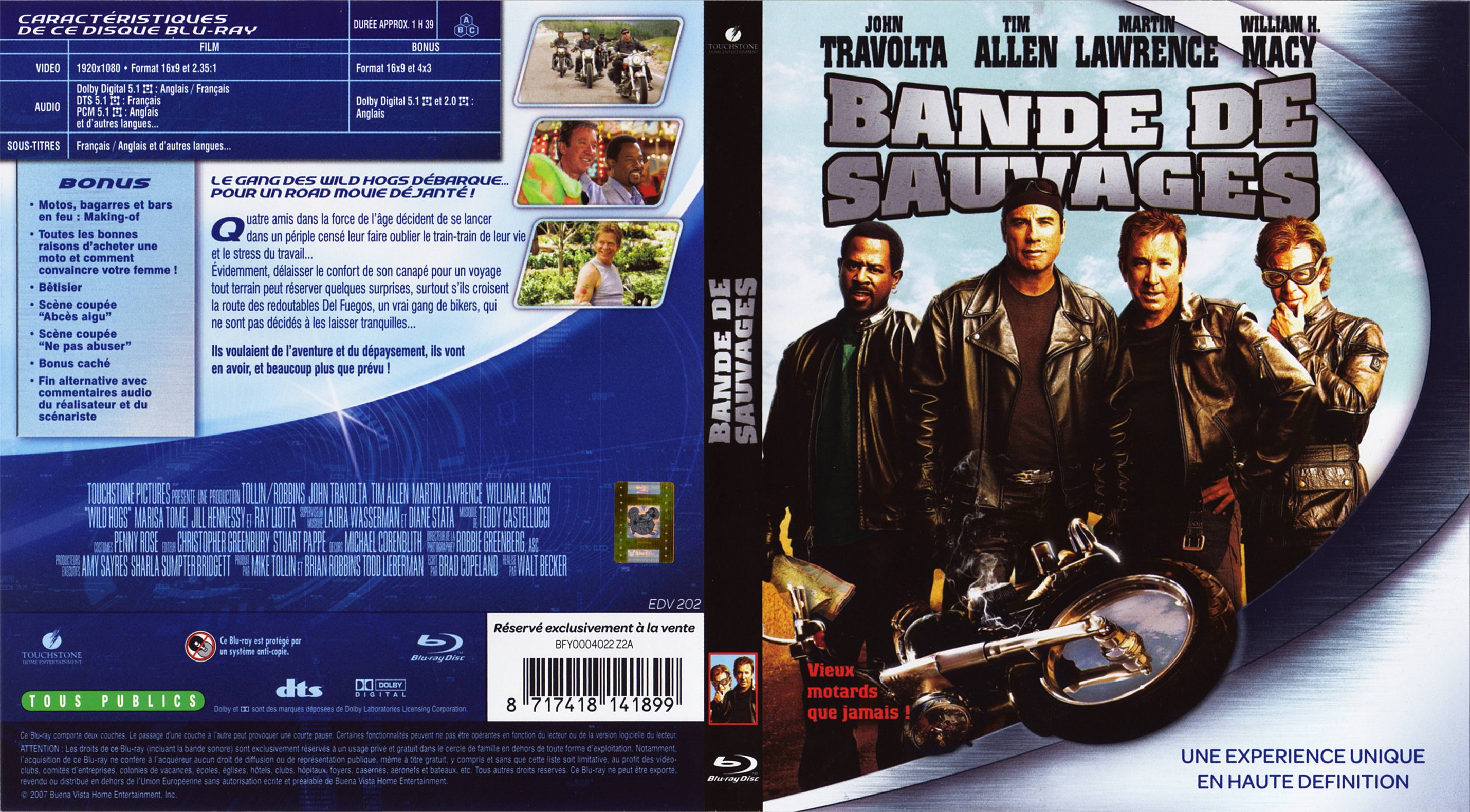 Jaquette DVD Bande de sauvages (BLU-RAY)