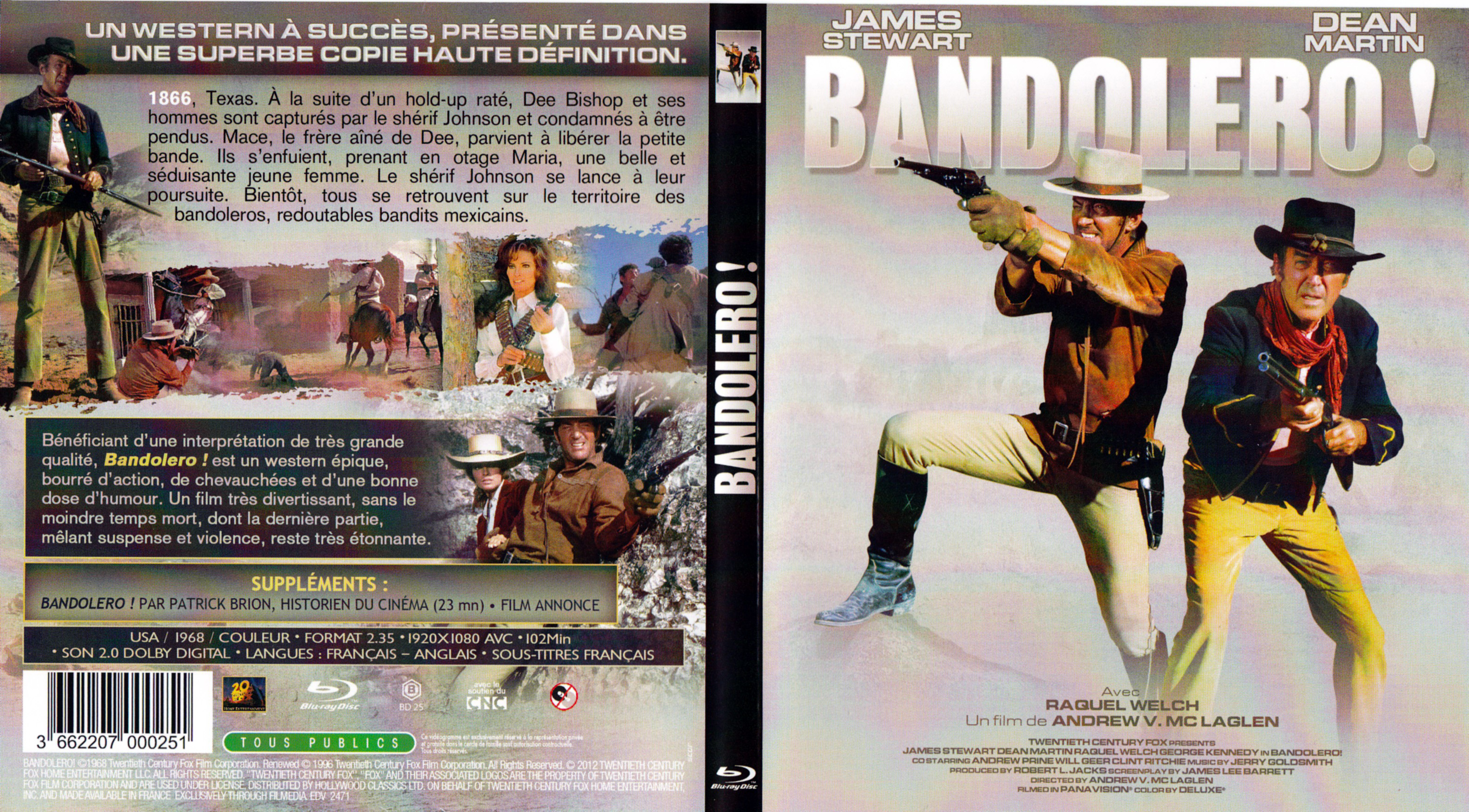 Jaquette DVD Bandolero (BLU-RAY)