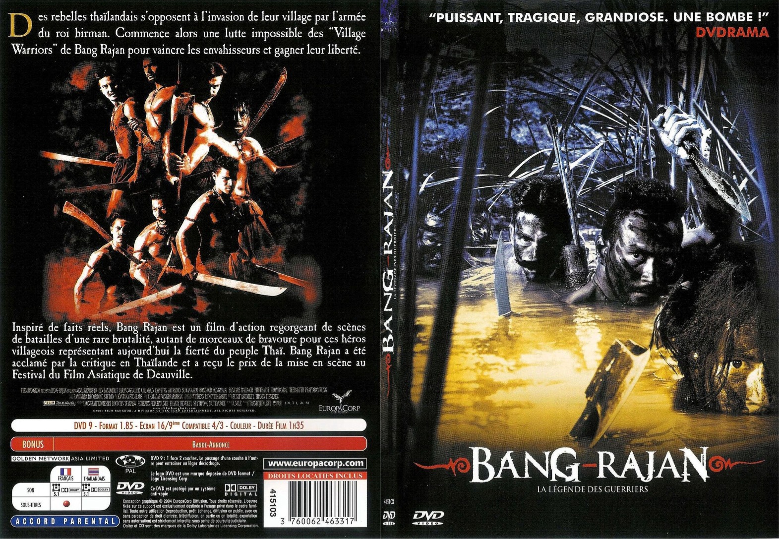 Jaquette DVD Bang rajan - SLIM