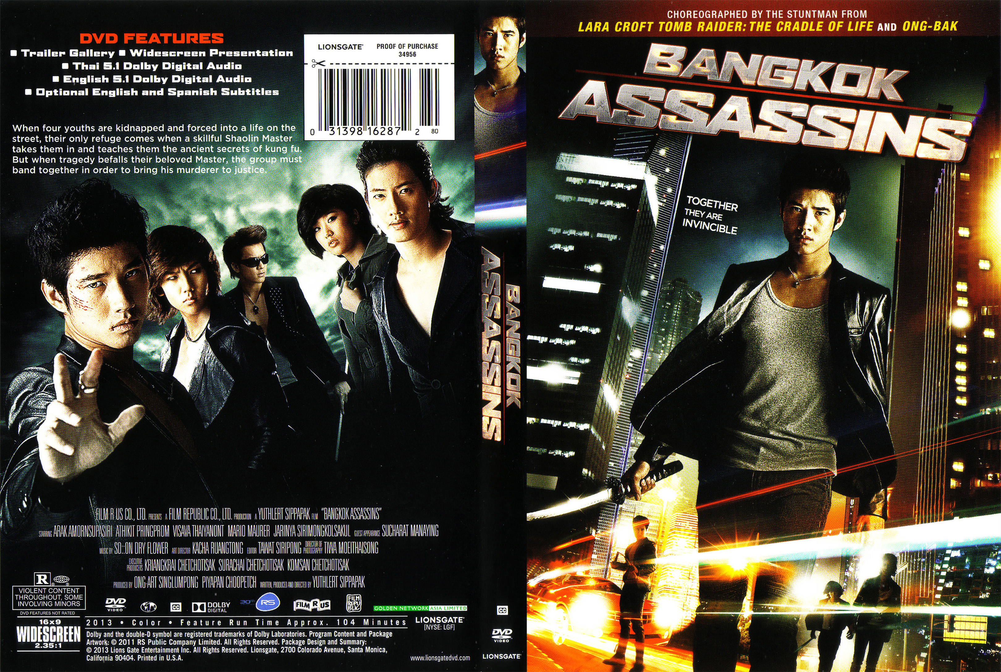 Jaquette DVD Bangkok Assassins Zone 1