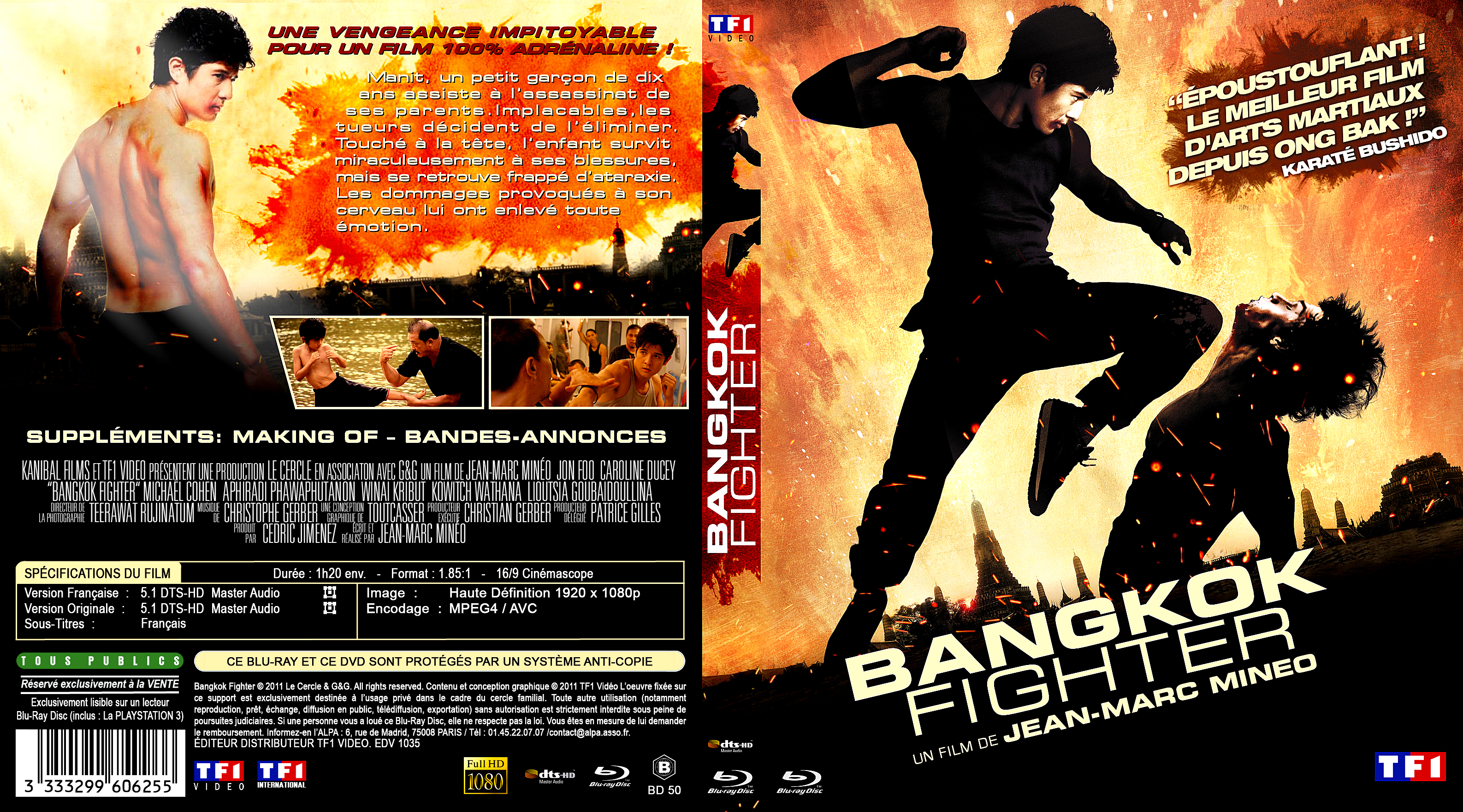Jaquette DVD Bangkok Fighter custom (BLU-RAY)